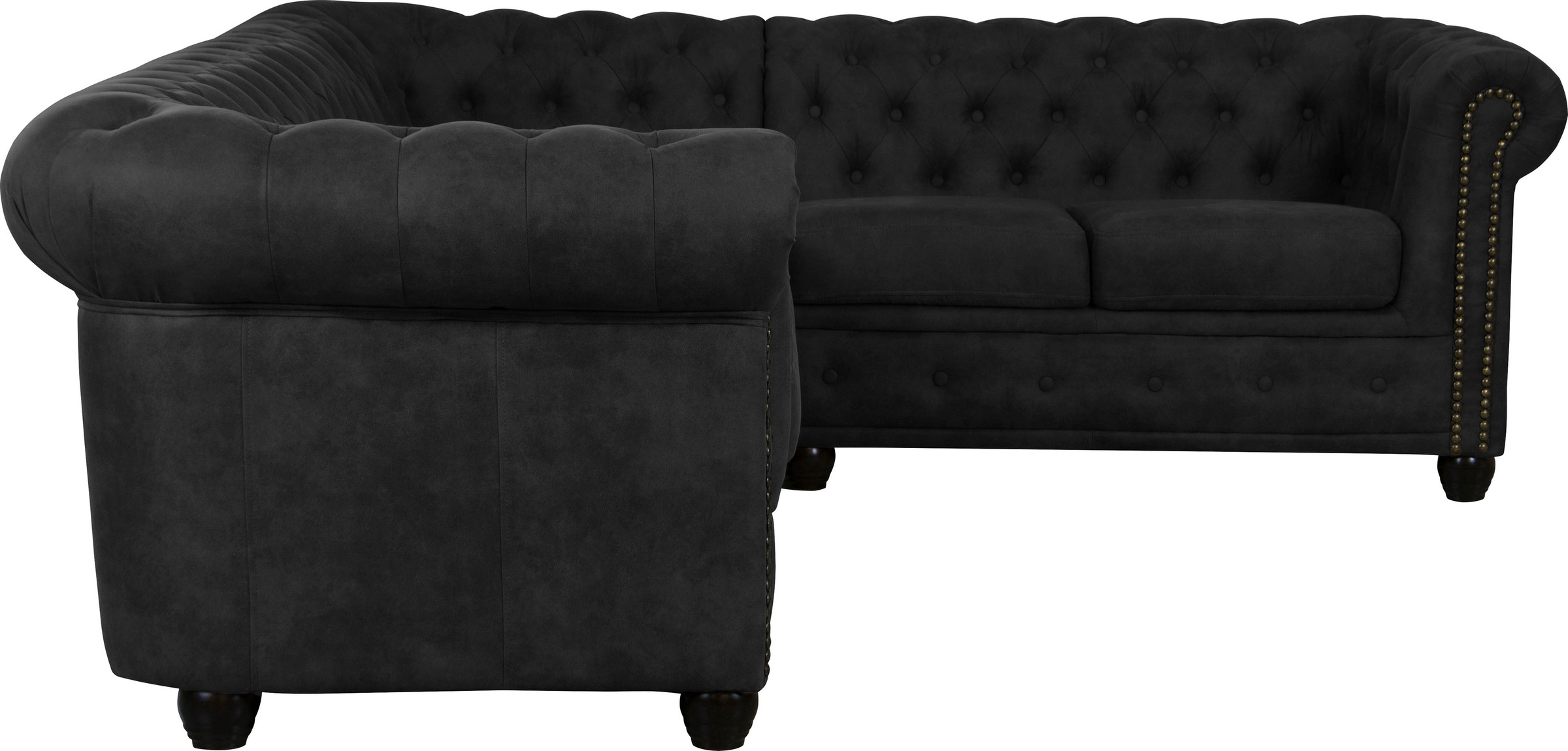 Home affaire Chesterfield-Sofa »Rysum L-Form«, Chesterfield-Optik, langer Schenkel links oder rechts