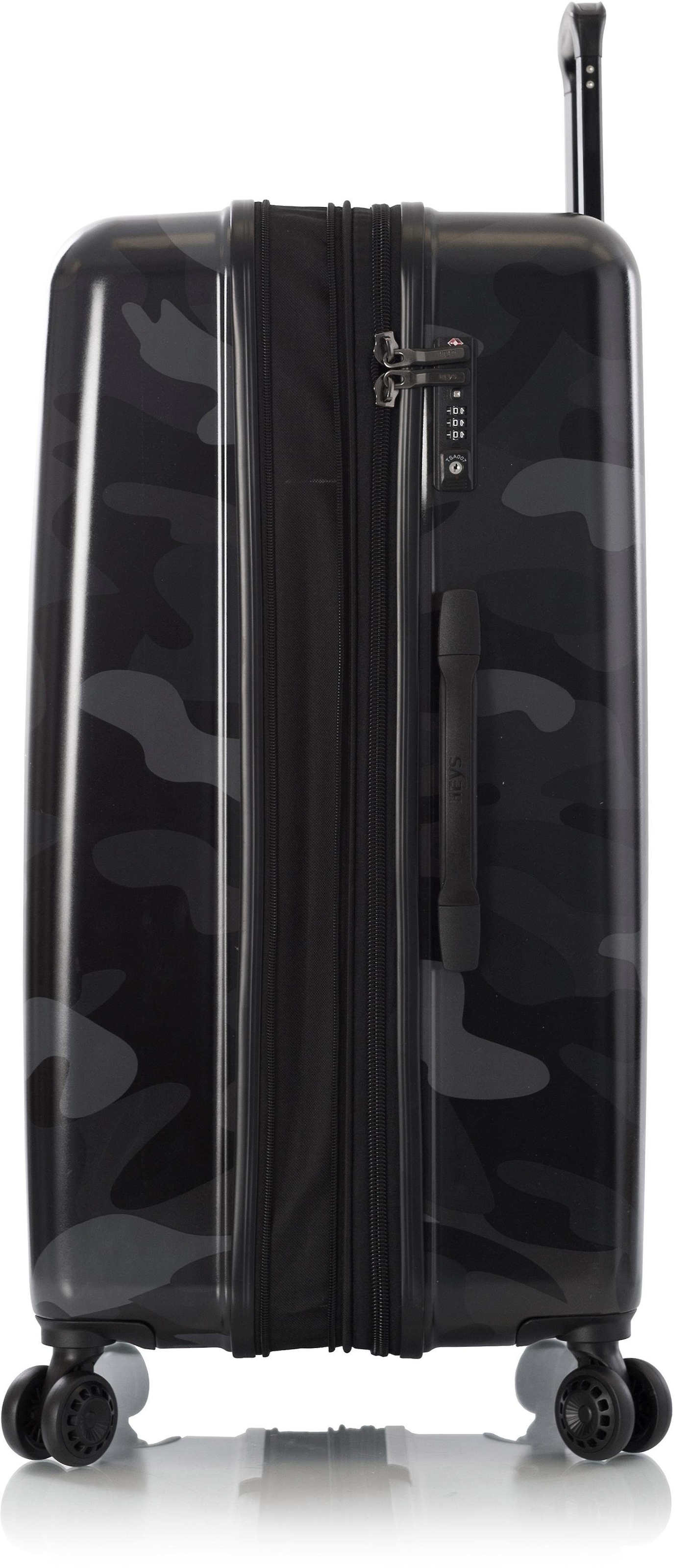 Heys Hartschalen-Trolley »Black Camo, 76 cm«, 4 Rollen, Heys x Joachim Llambi Reisegepäck TSA Schloss Volumenerweiterung