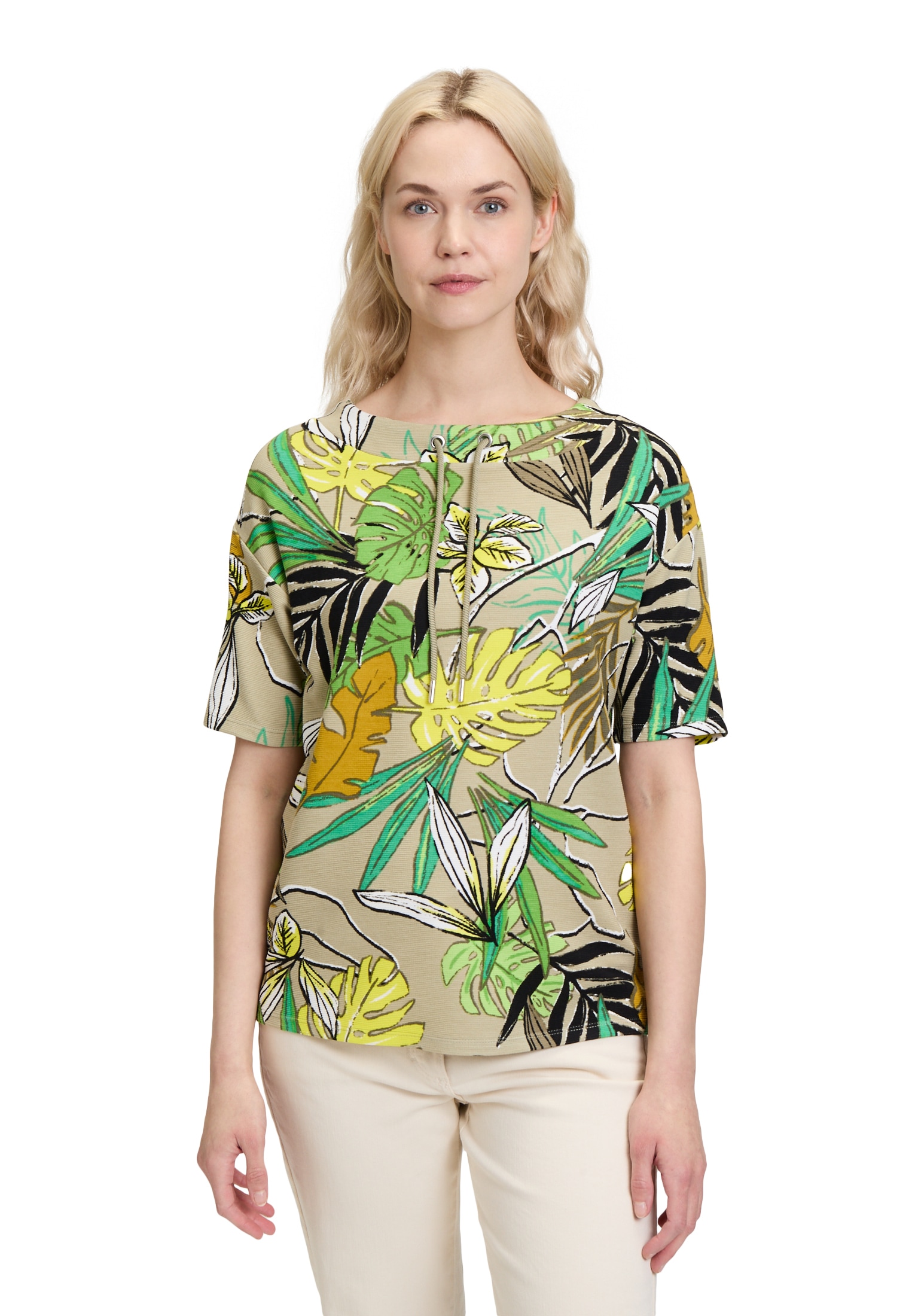 Betty Barclay Kurzarmshirt "Betty Barclay Damen Sweatshirt mit Rippenstrukt günstig online kaufen