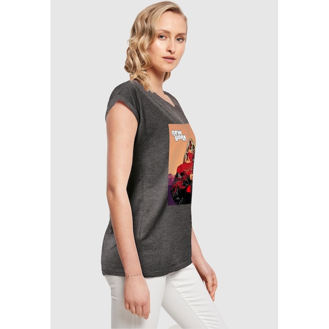 Merchcode T-Shirt »Damen Laides Grand New York Extended Shoulder Tee«, (1  tlg.) online bestellen | BAUR