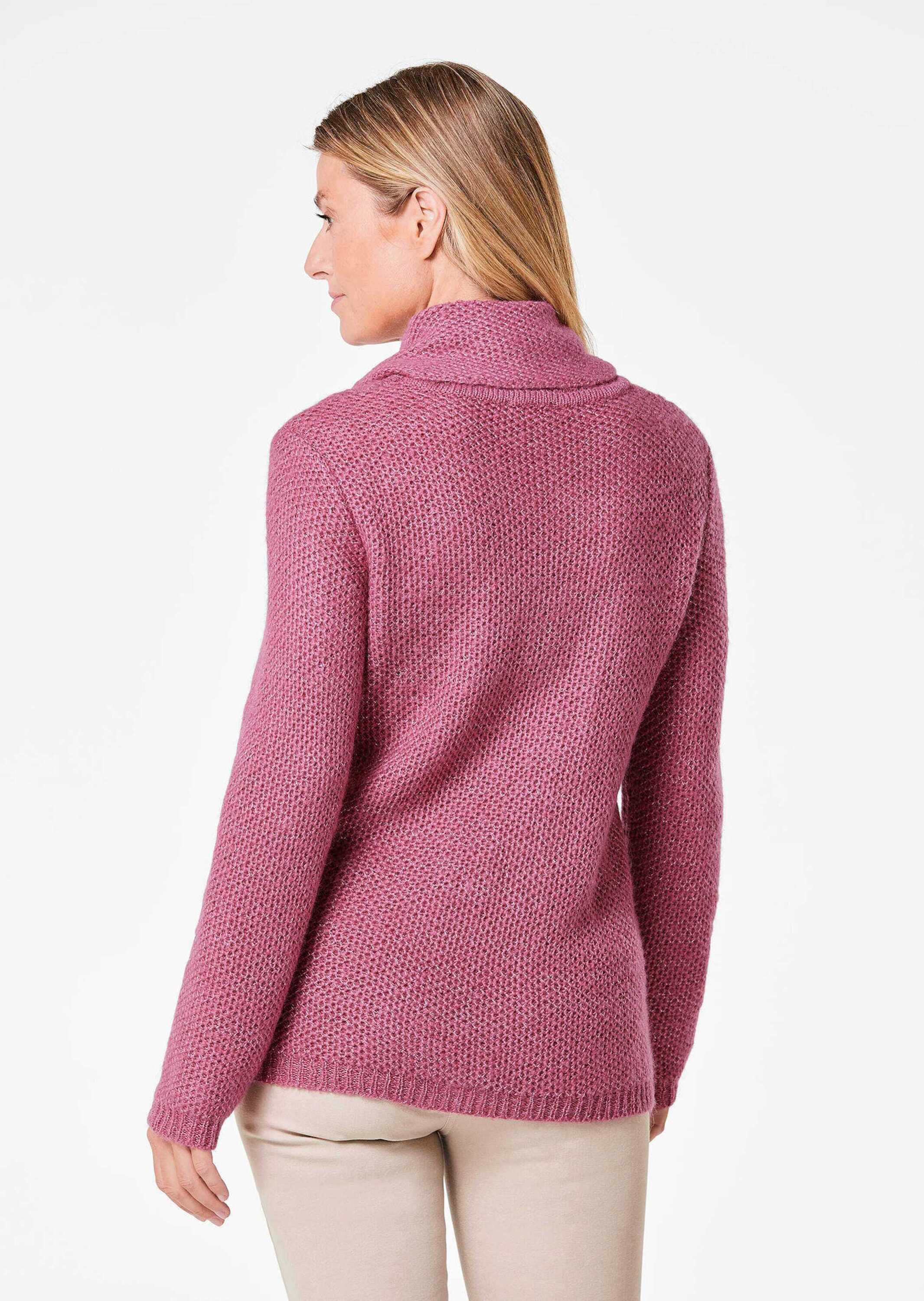 GOLDNER Strickpullover »Strickpullover Strickpullover mit interessanter Struktur und Glitzergarn«