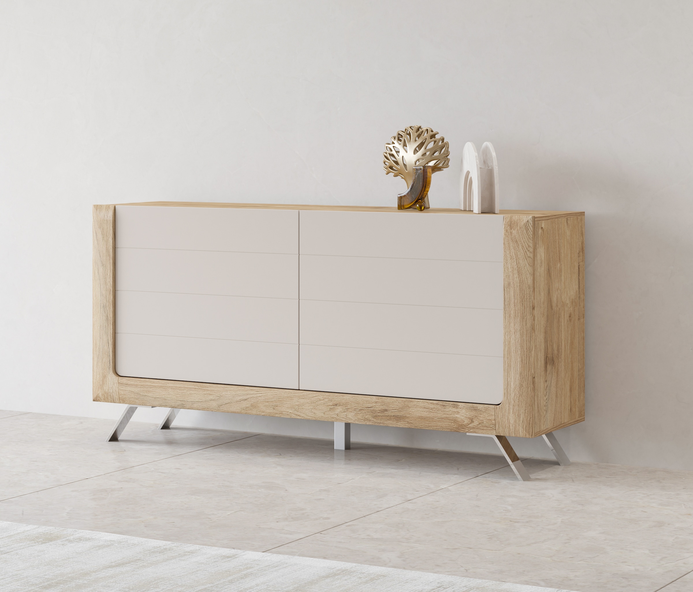 Home affaire Sideboard "Kasai" Breite 160,5 cm, mit 2 Türen