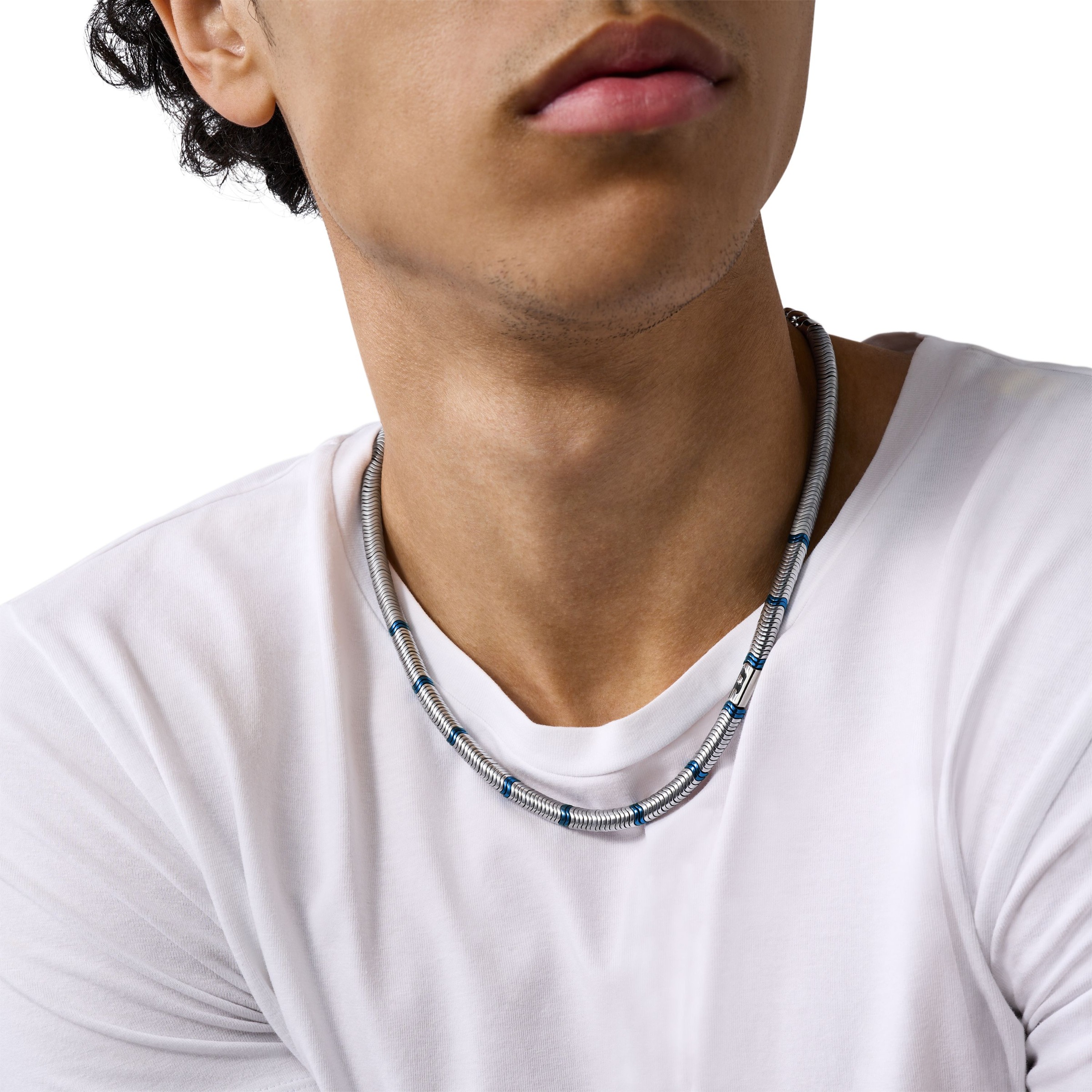 Diesel Kette ohne Anhänger »Schmuck Geschenk Edelstahl Nylon D LOGO, DX1575931, DX1576931«, mit Hämatit