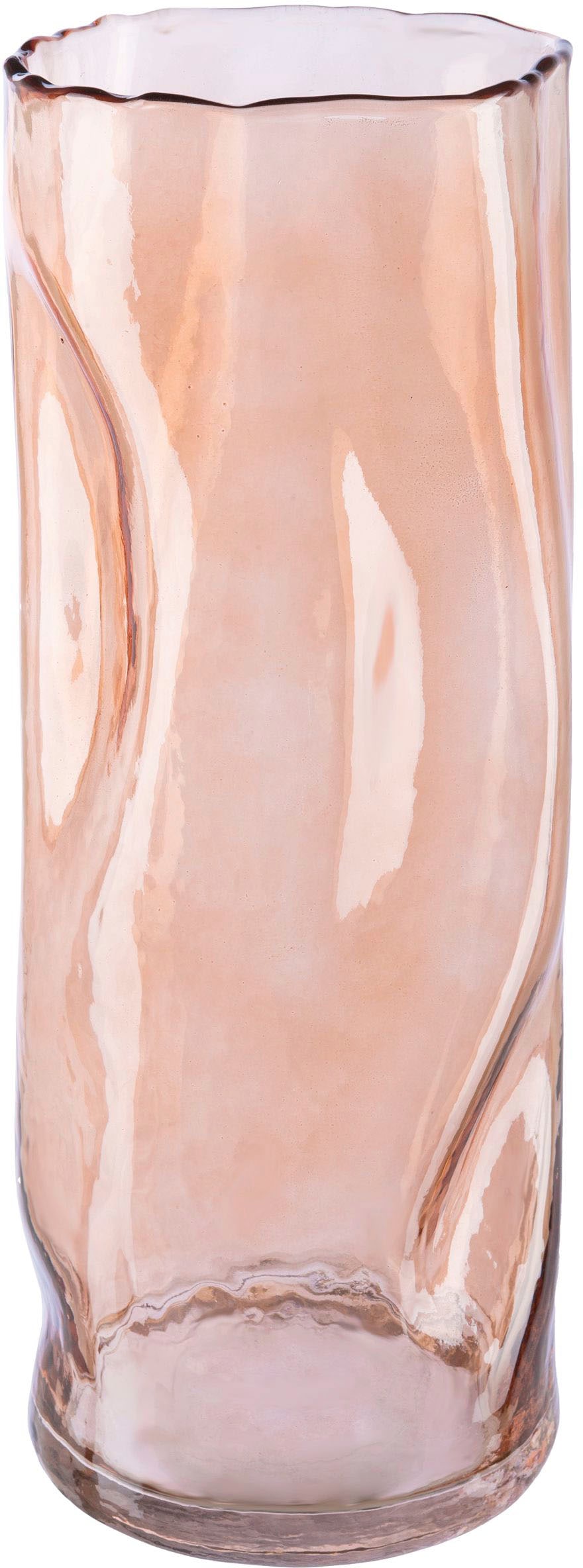 Black Friday Leonique Tischvase »Blumenvase Caline«, (1 St.), Vase aus Glas,  im Crunch-Design, Höhe ca. 30 cm | BAUR