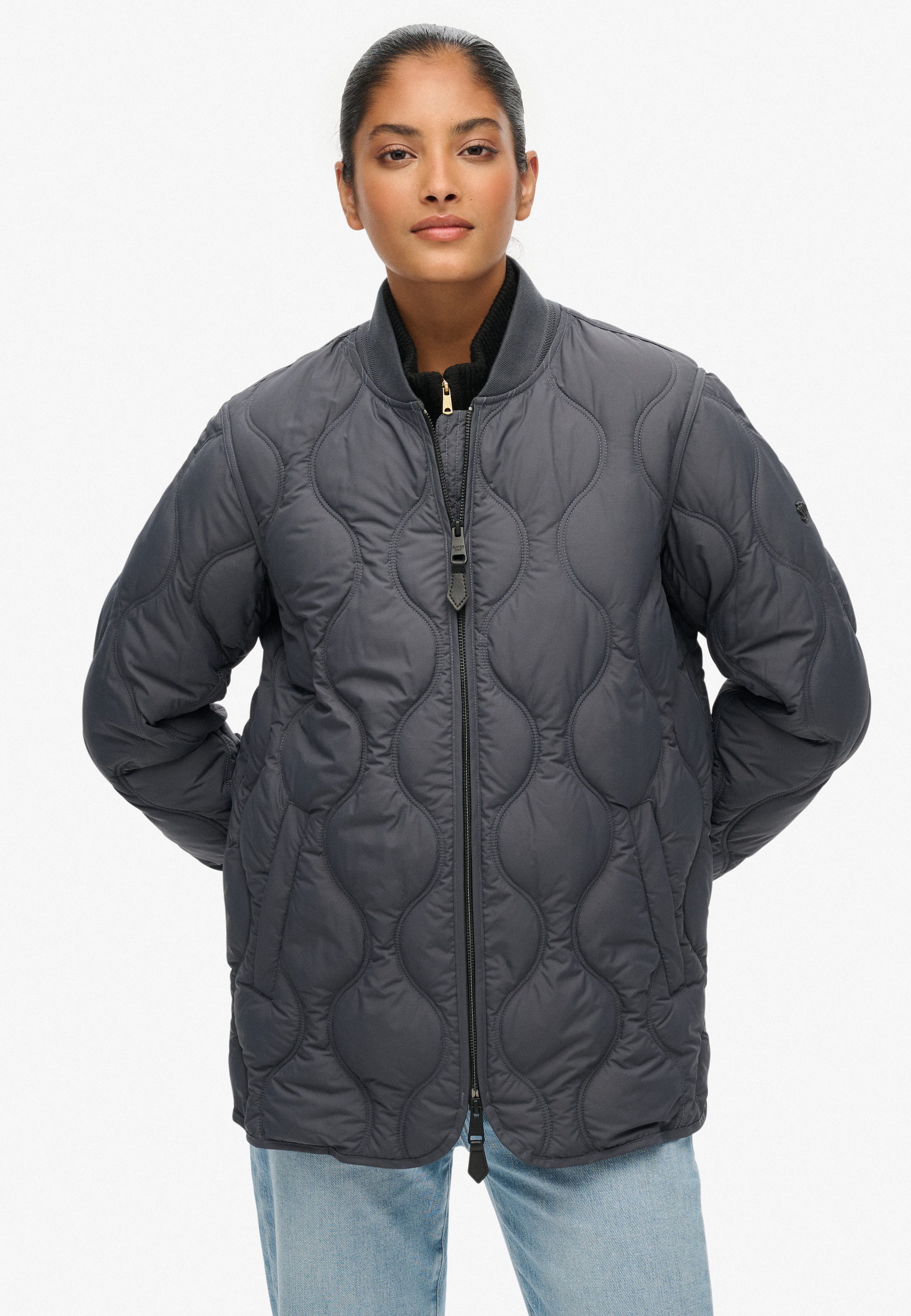 Superdry Steppjacke "SHORT QUILTED LINER JACKET", ohne Kapuze günstig online kaufen
