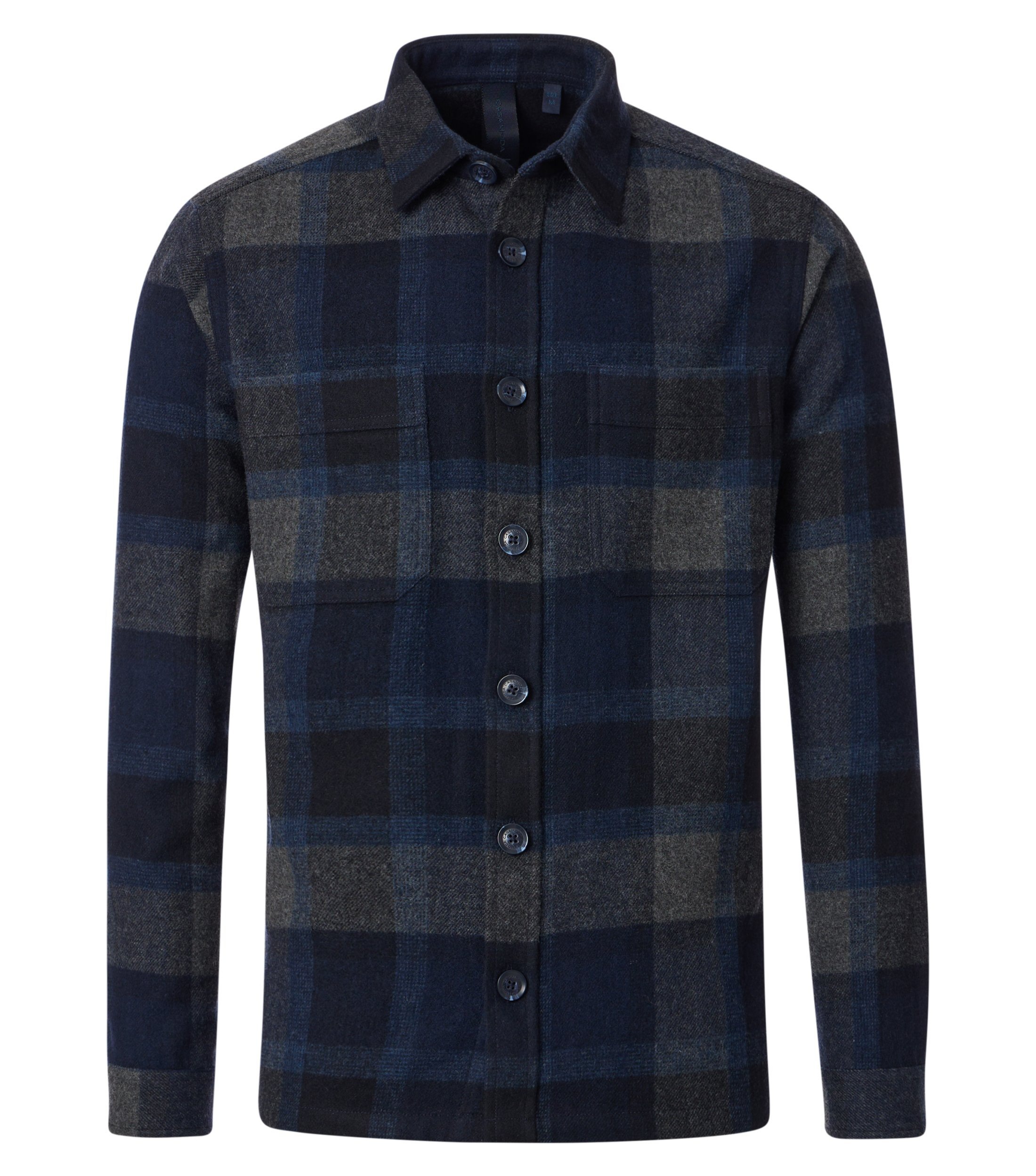 CASAMODA Langarmhemd "CASAMODA Hemdjacke kariert" günstig online kaufen
