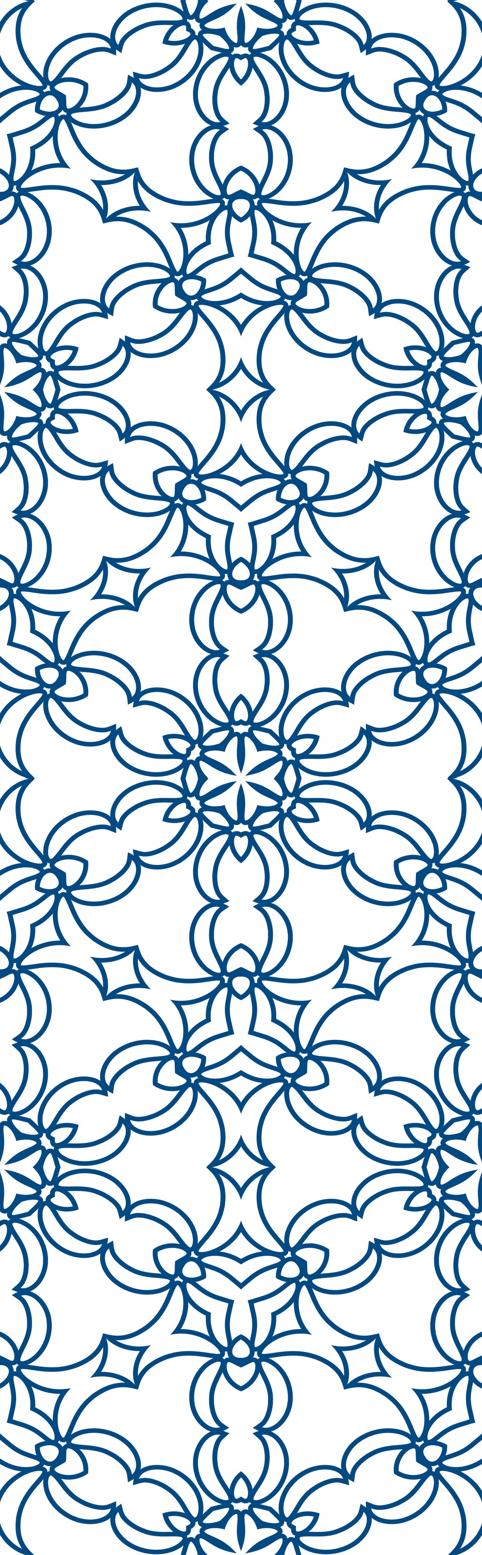 queence Vinyltapete »Muster-Blau« 3D-Optik | Motiv | bedruckt | clean glatt 90x250cm, selbstklebend, kinderleichte Anbringung, , Sticker