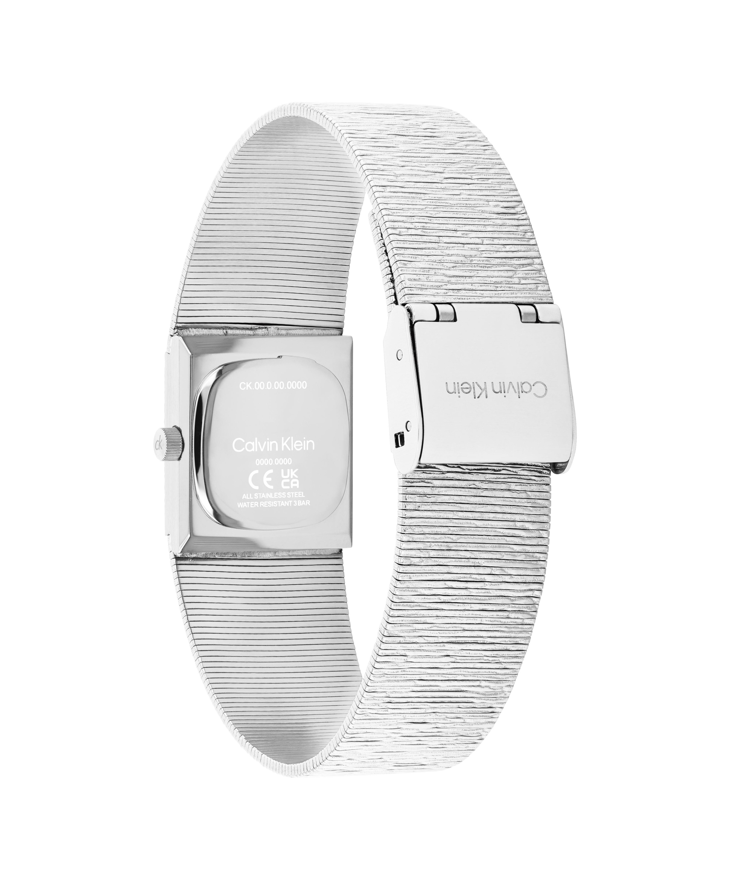 Calvin Klein Quarzuhr »SOPHISTICATED SQUARE« Armbanduhr, Damenuhr, Edelstahlarmband, analog
