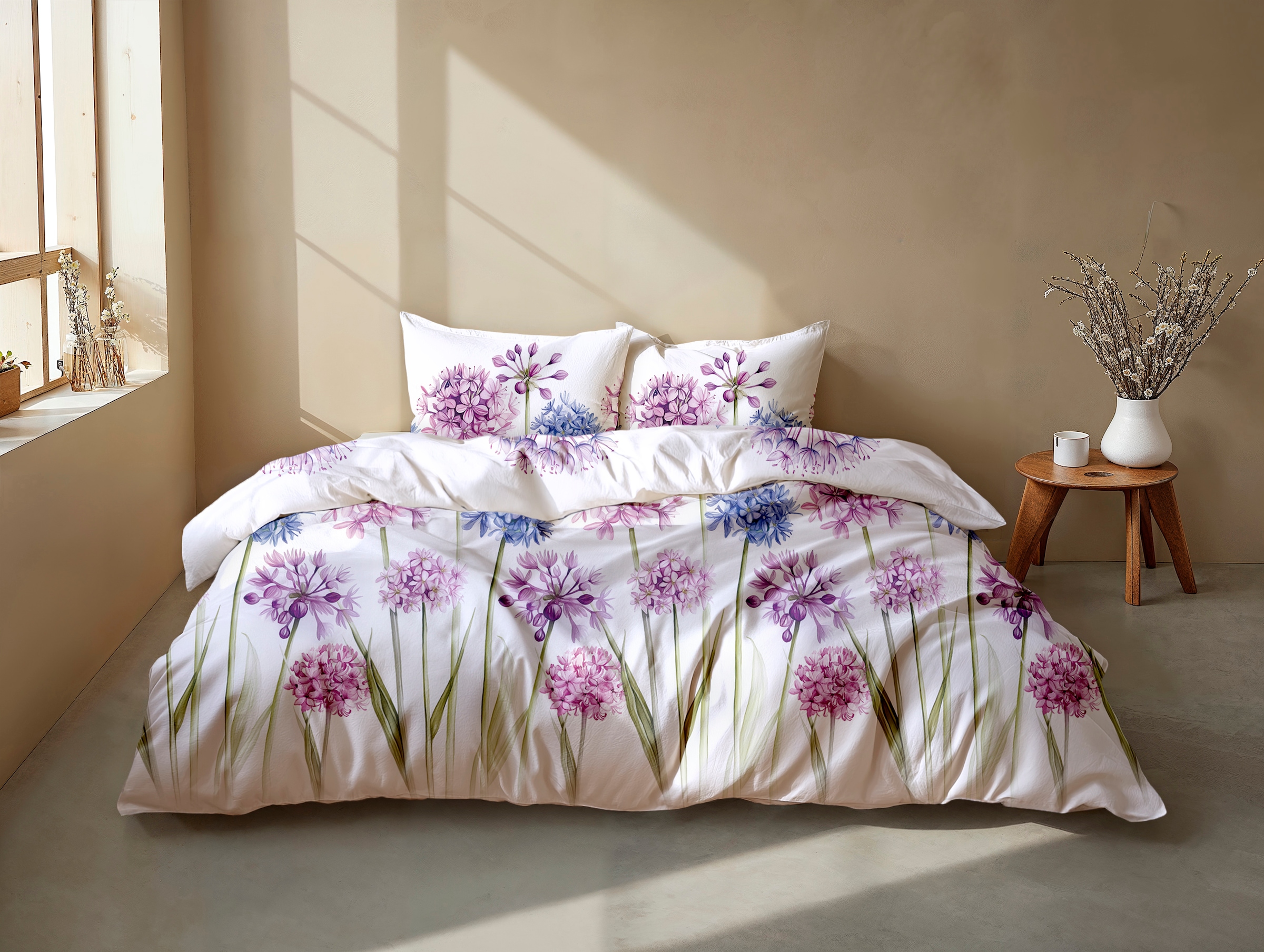 ZO HOME Bettwäsche »Zohome Bettwäsche Baumwolle Noemi« 2 Bettwäsche aus 100% Baumwolle, hochwertige Renforcé, ab 135x200 cm.