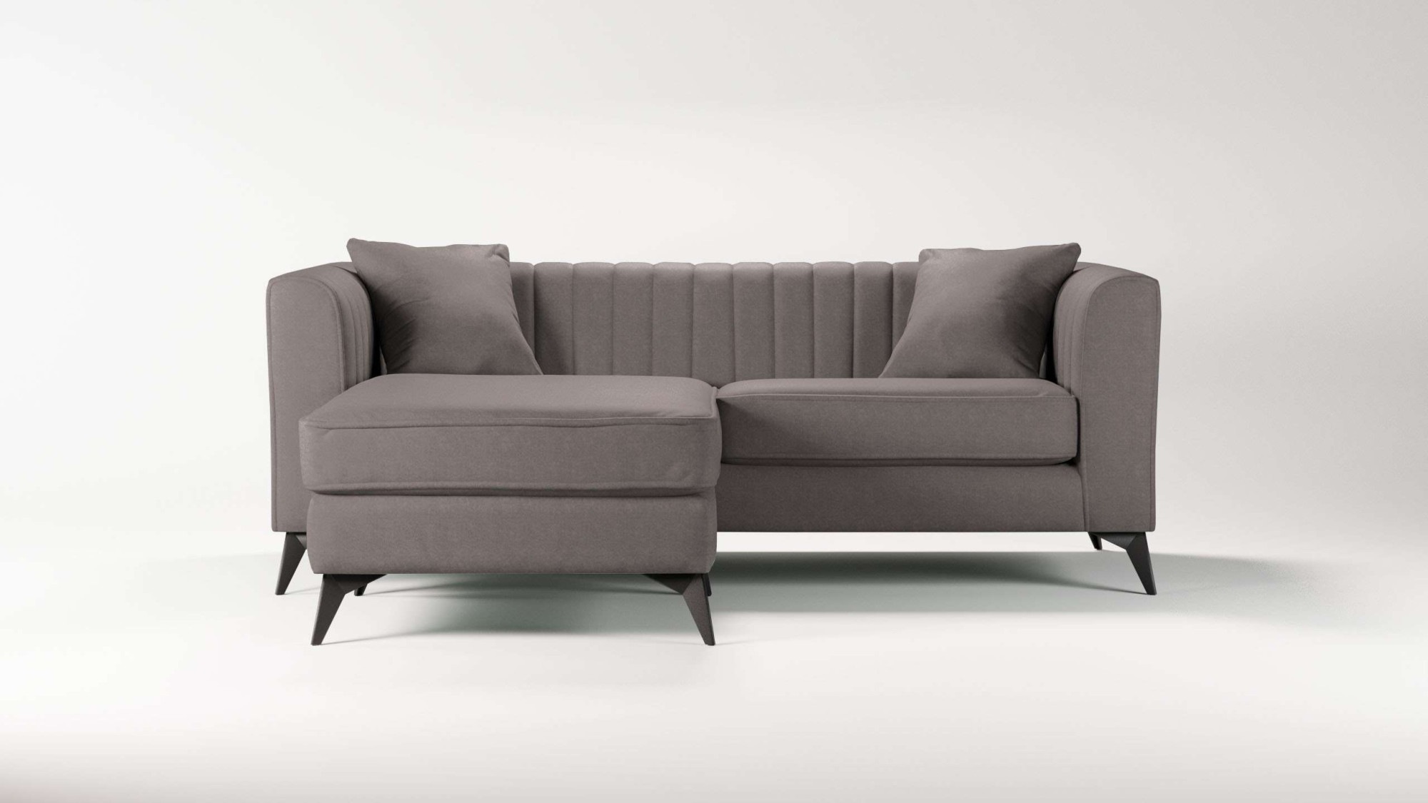 Places of Style Ecksofa "MATTHEW L-Form ideal für kleine Räume, Maße B/T/H: günstig online kaufen