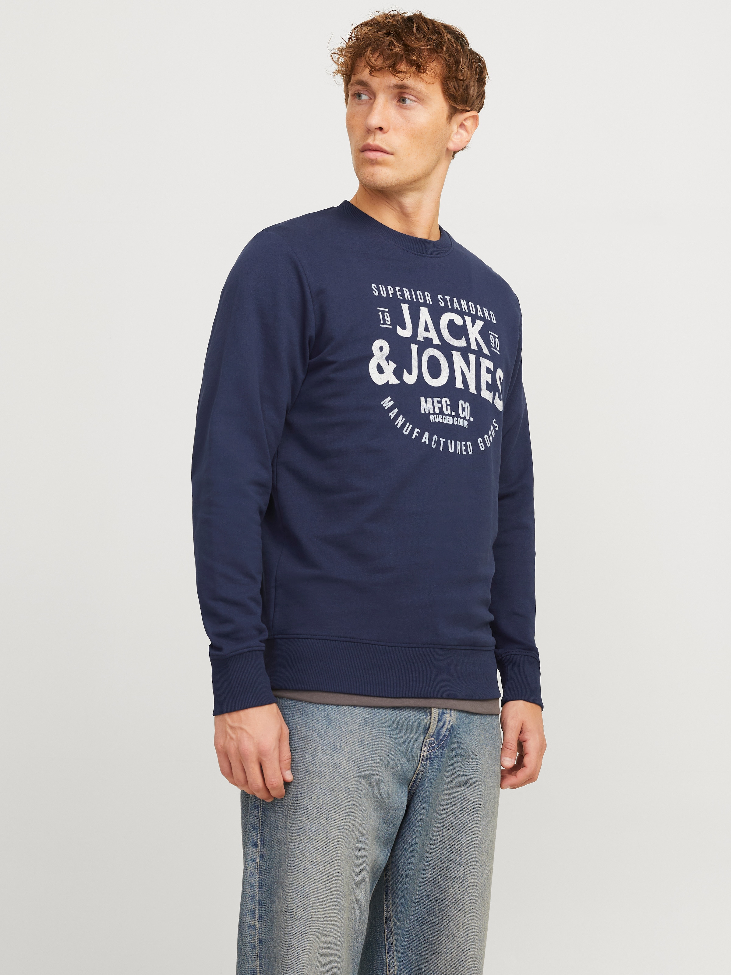 Jack & Jones Sweatshirt "JJJEANS SWEAT O-NECK" günstig online kaufen