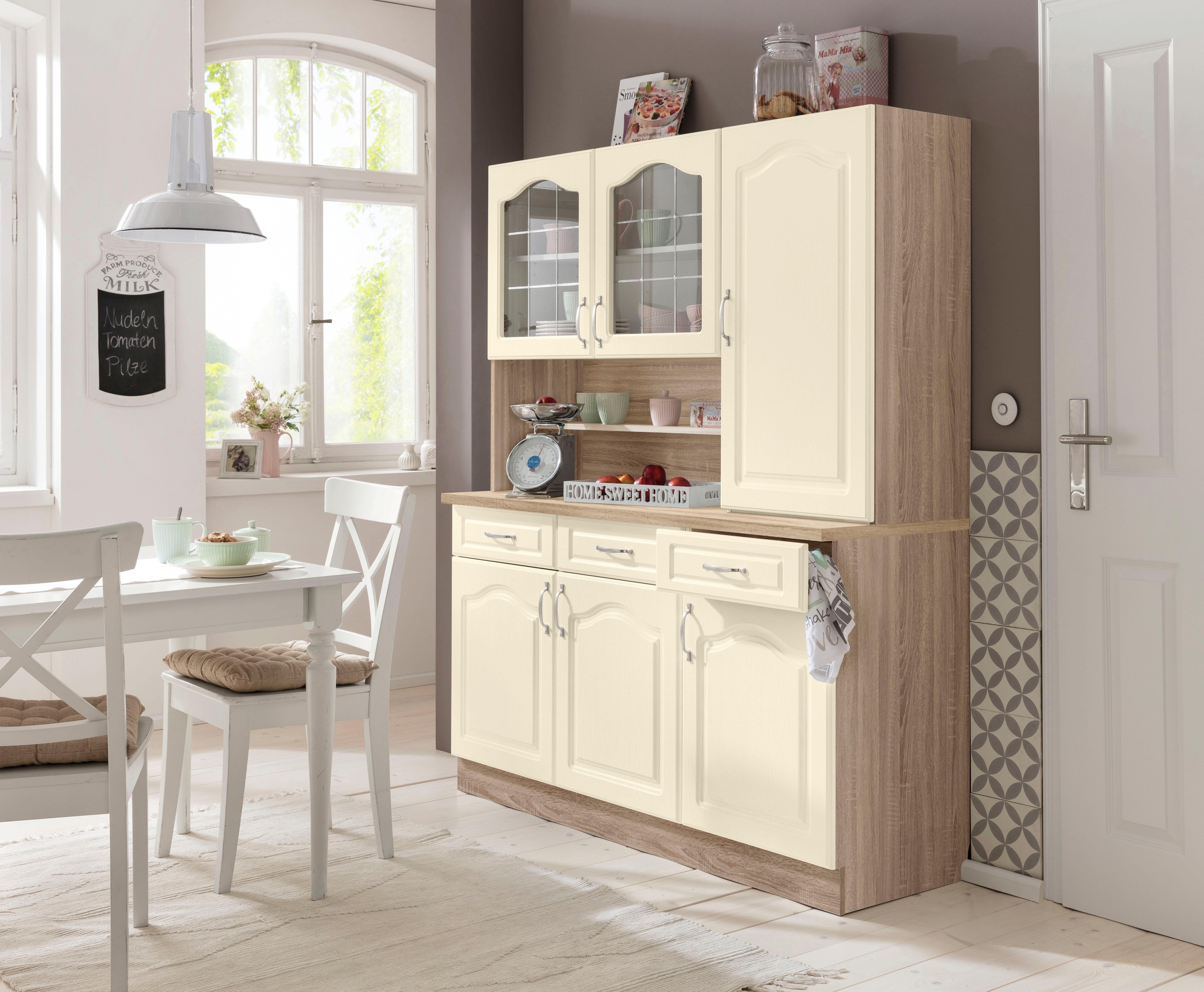 wiho Küchen Küchenbuffet »Linz«, 150 cm breit, in Landhaus-Optik