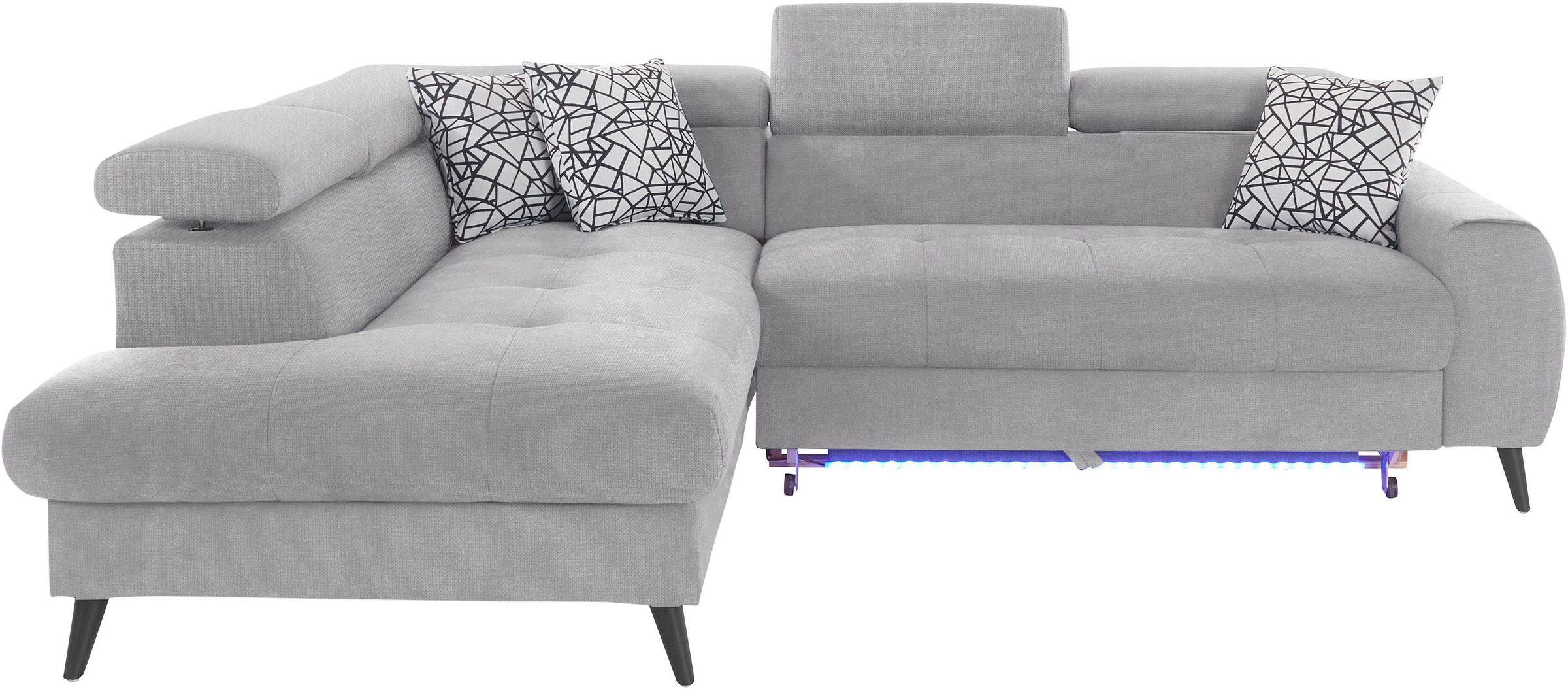 COTTA Ecksofa "Mia L-Form mit 3 Zierkissen", wahlweise mit Bettfunktion, Be günstig online kaufen