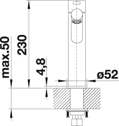 Blanco Küchenarmatur »AMBIS« Hochdruck, hochwertige Ausführung in massivem Edelstahl