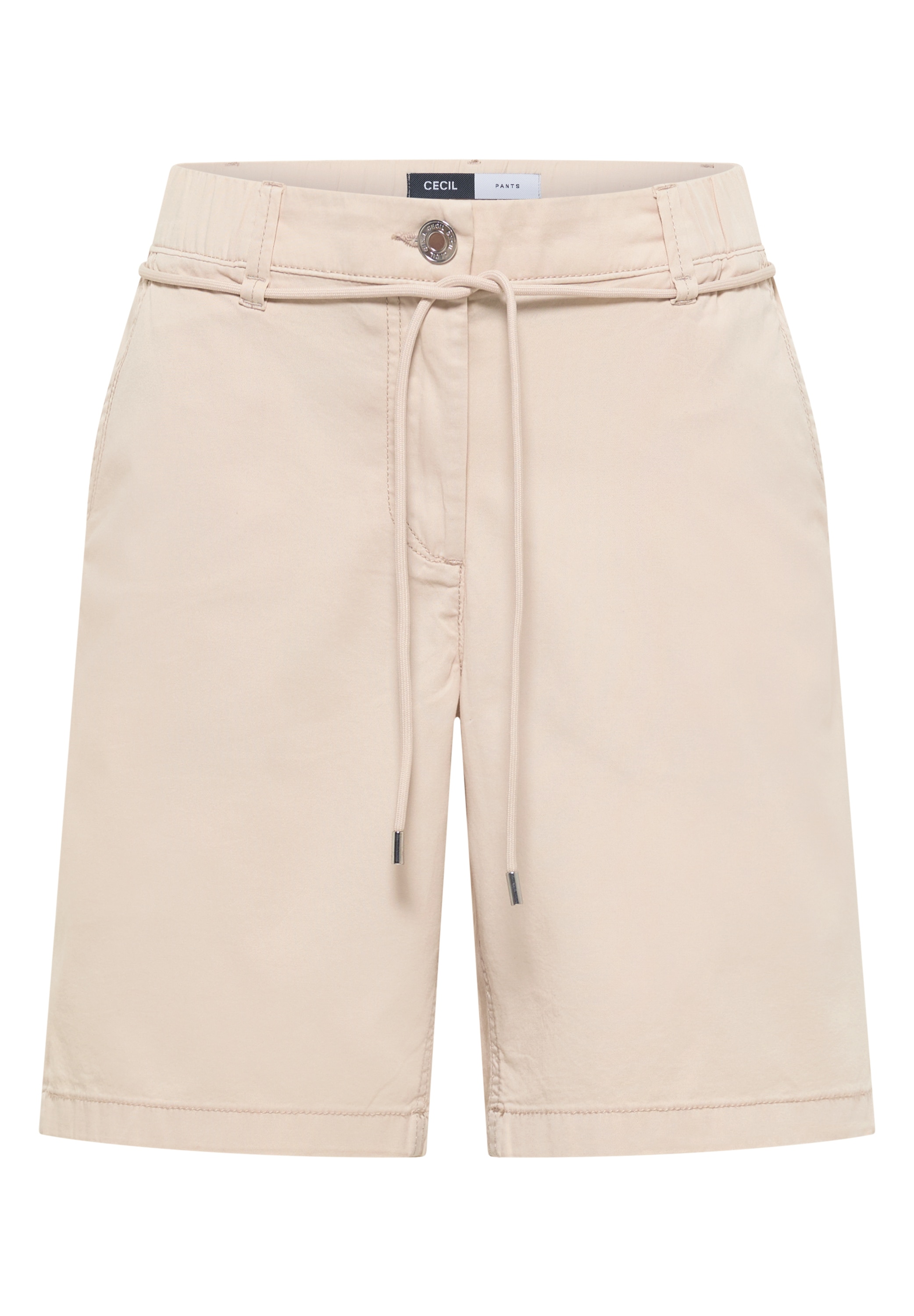 Cecil Shorts  Unifarbe, Loose Fit, mit Kordel
