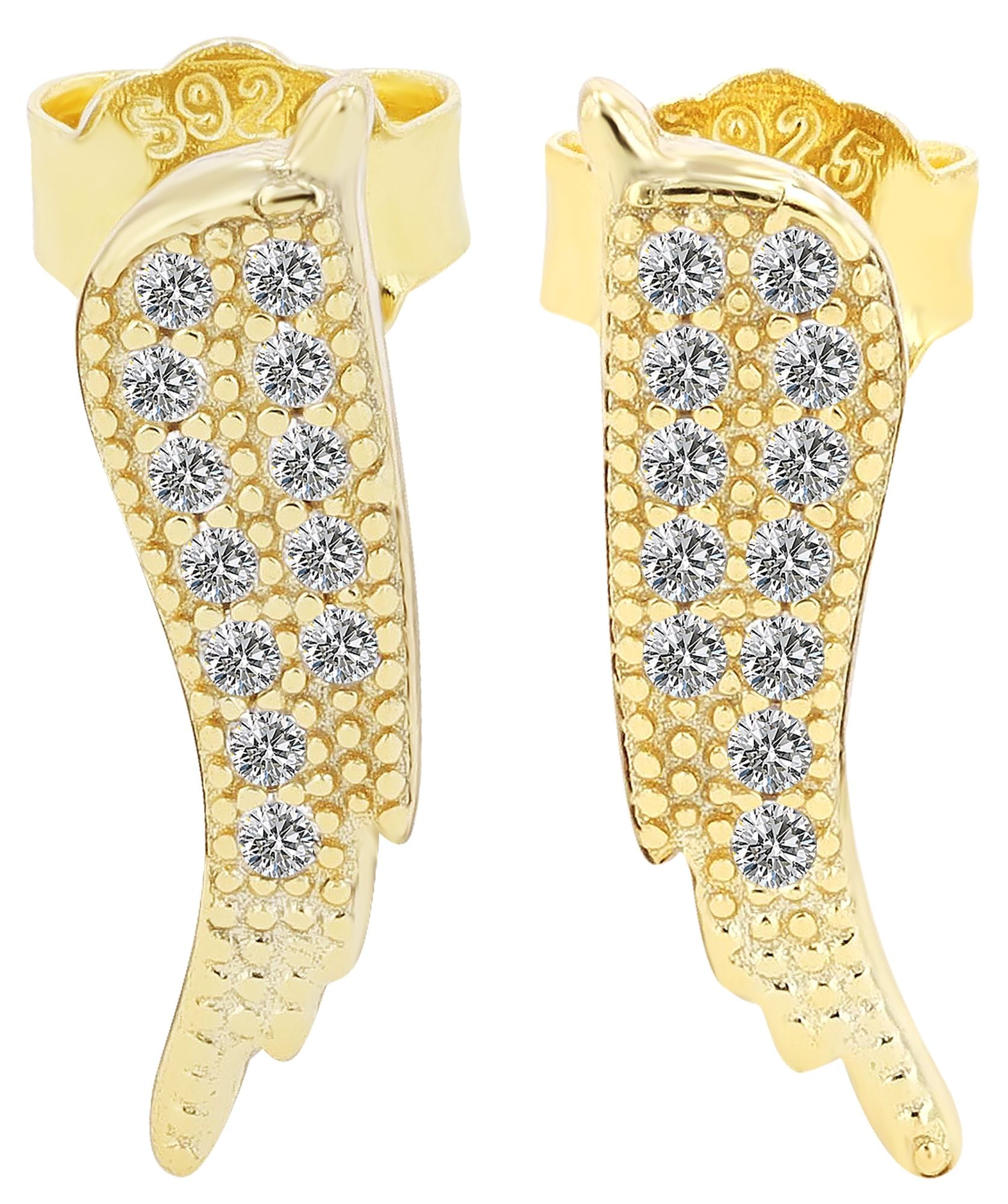 Adelia´s Paar Ohrhänger »Damen Ohrringe – Ohrstecker Flügel aus 925 Silber« Zum Verschenken – passend für viele Anlässe