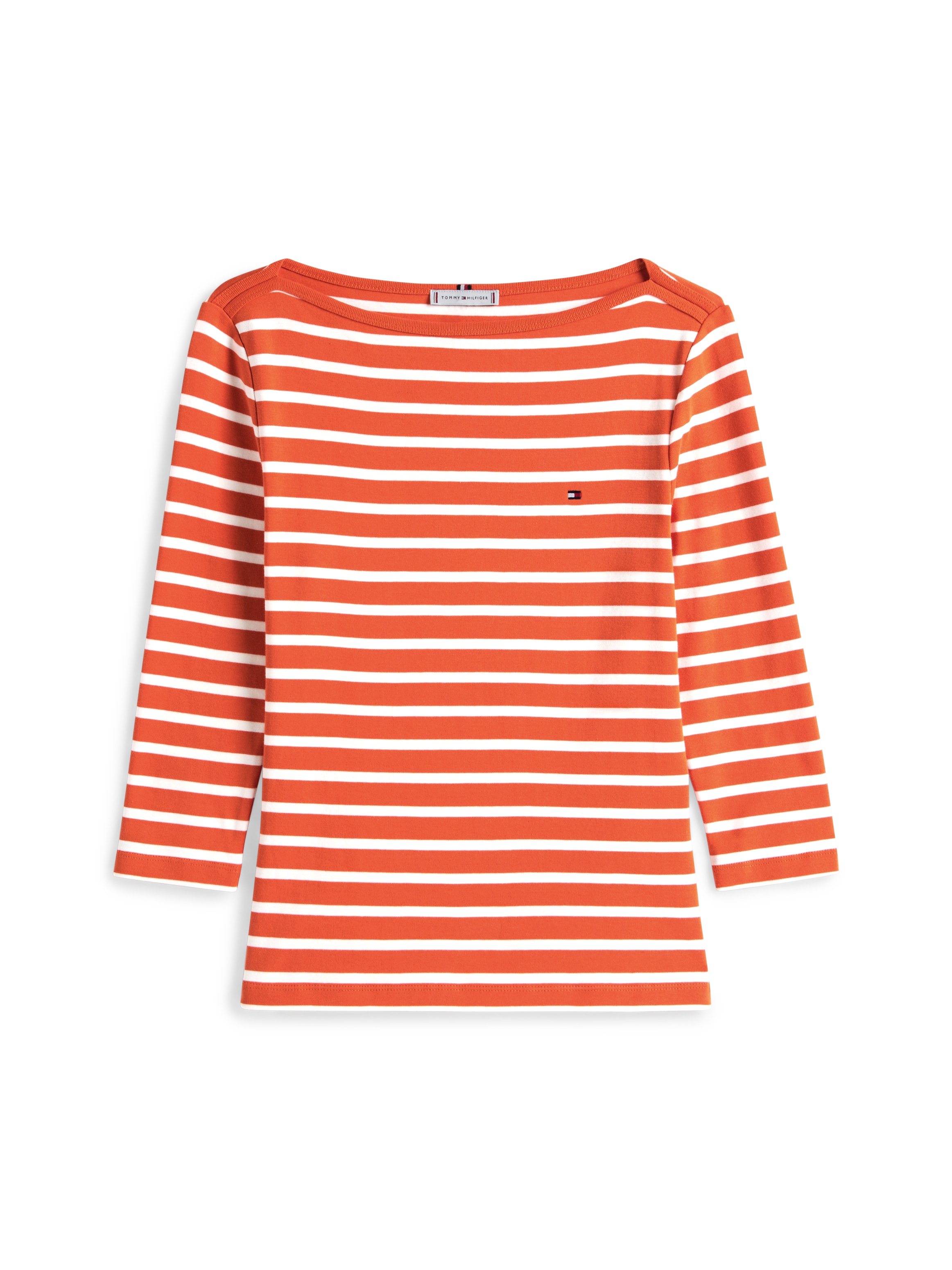 Tommy Hilfiger 3/4-Arm-Shirt »NEW CODY SLIM BOAT-NK 3/4SLV«, mit Logostickerei