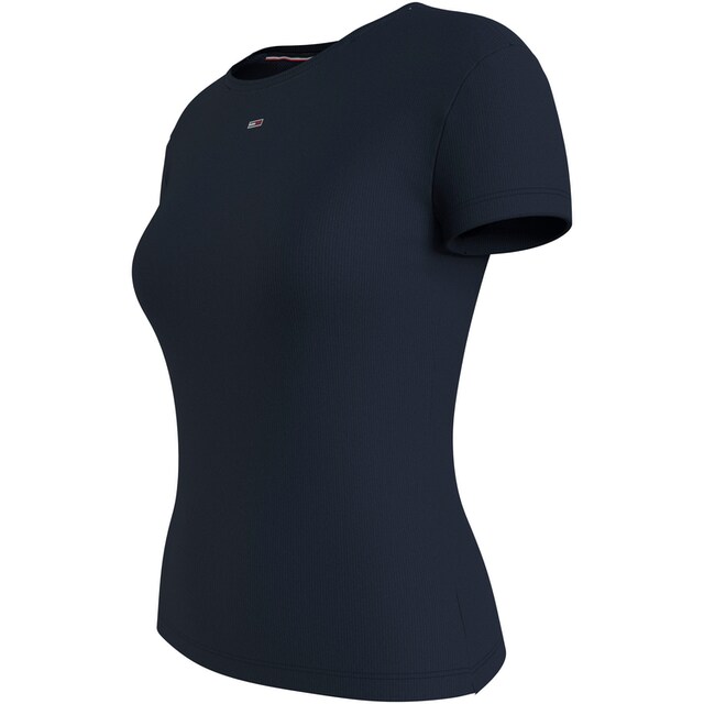 Tommy Jeans T-Shirt »TJW SLIM ESSENTIAL RIB SS«, mit Logostickerei online  kaufen | BAUR