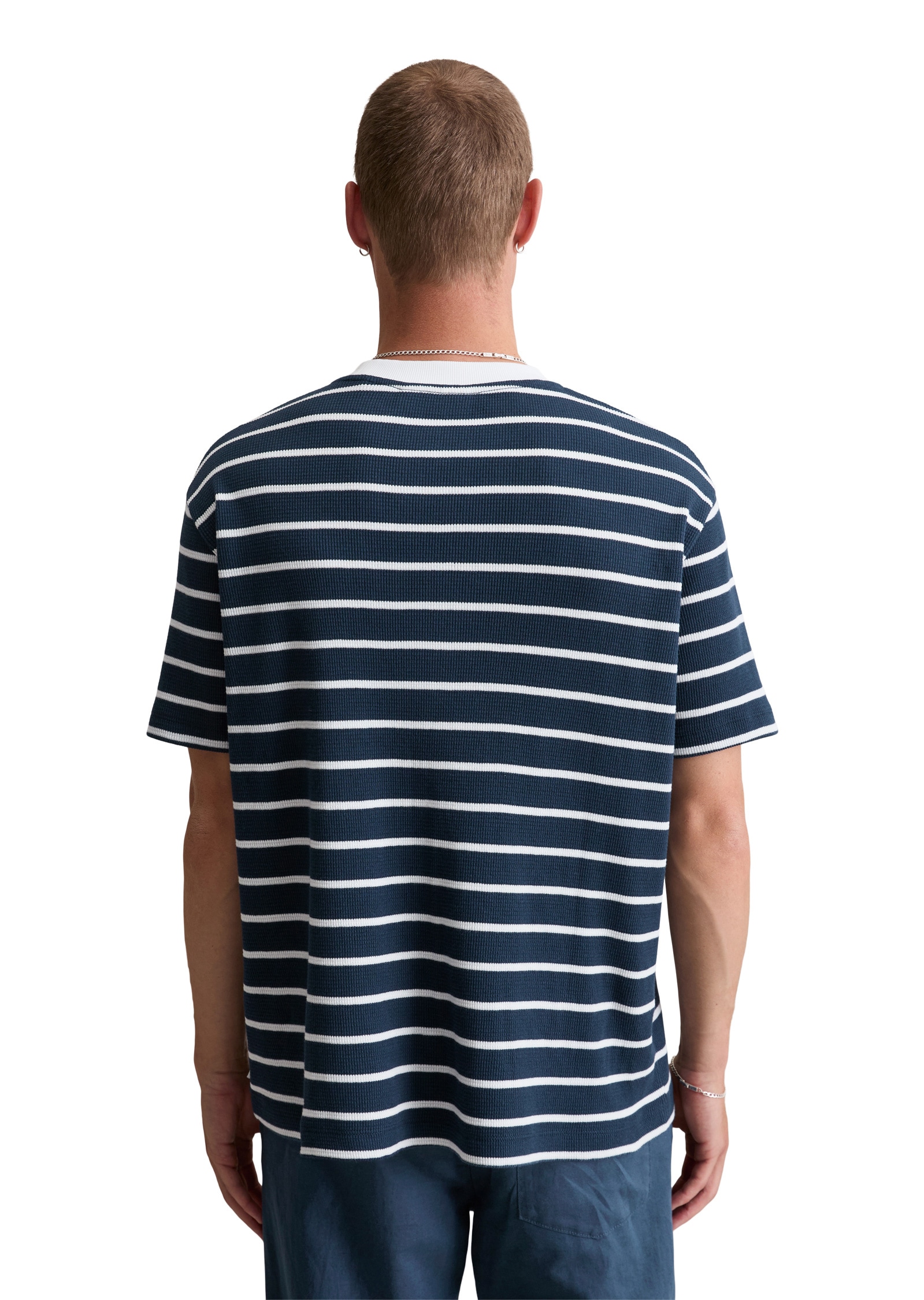 Marc O'Polo DENIM T-Shirt »aus weichem Waffel-Jersey«
