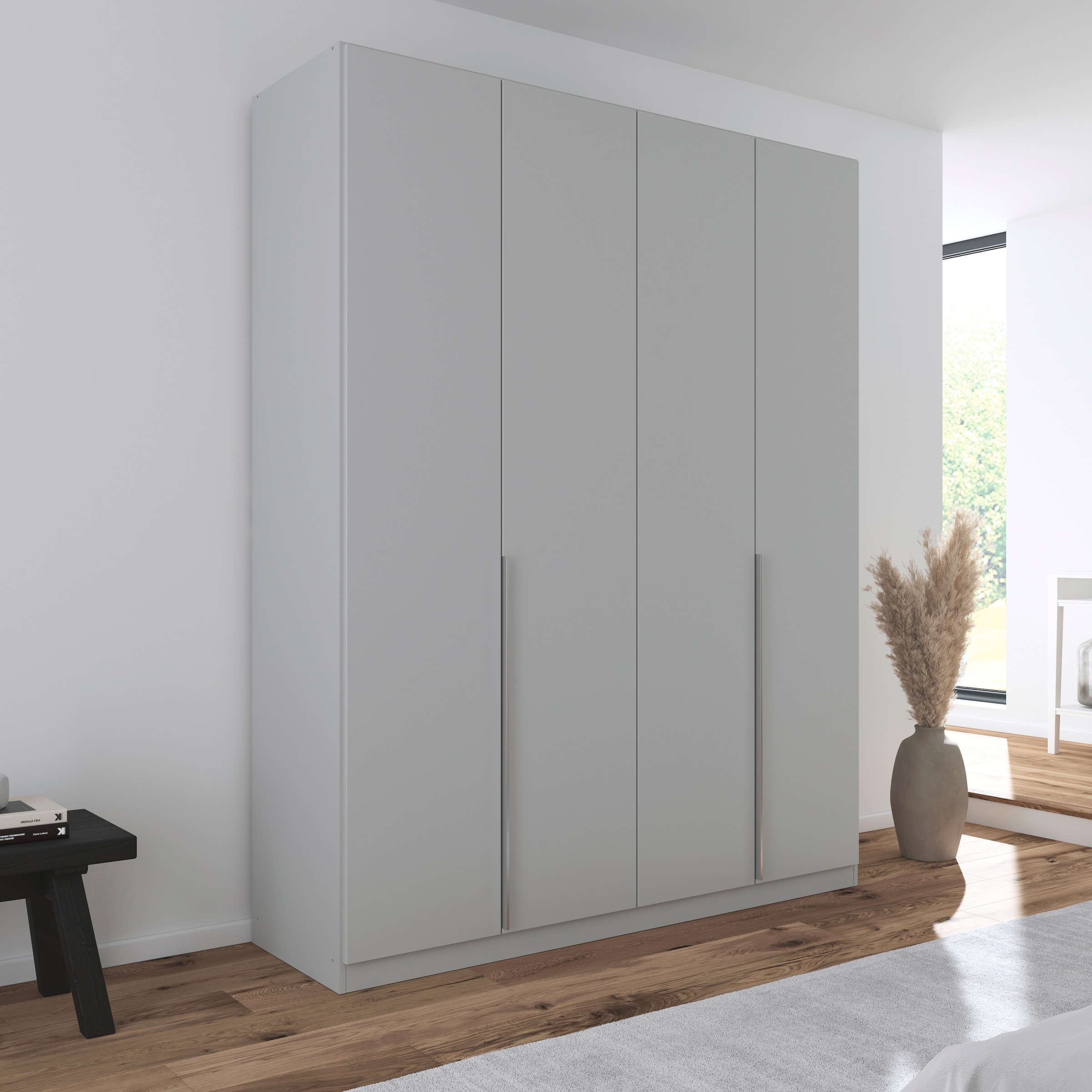 OTTO home Drehtürenschrank »AGORDO« in zwei Griff-Farben, Breiten 91-405 cm, Dekor- oder Hochglanzfront, in 8 Breiten & 2 Höhen, MADE IN GERMANY