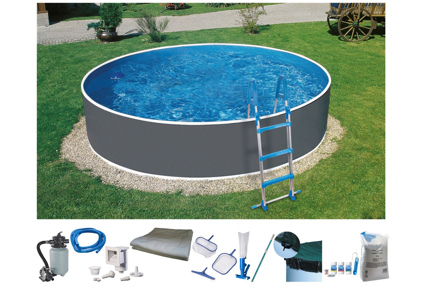 KONIFERA Apvalus baseinas »Standard« (Set 10 tl...