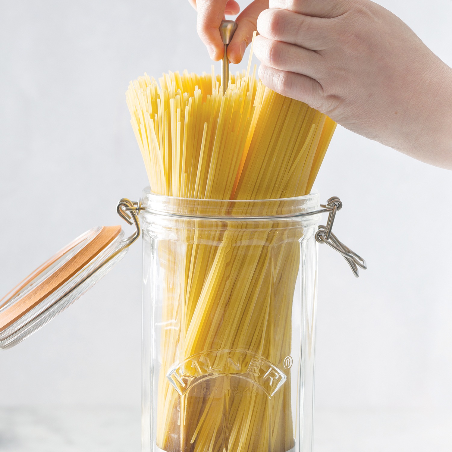 KILNER Vorratsglas, (1 tlg.), für Spaghetti, spülmaschinengeeignet, 2 Liter