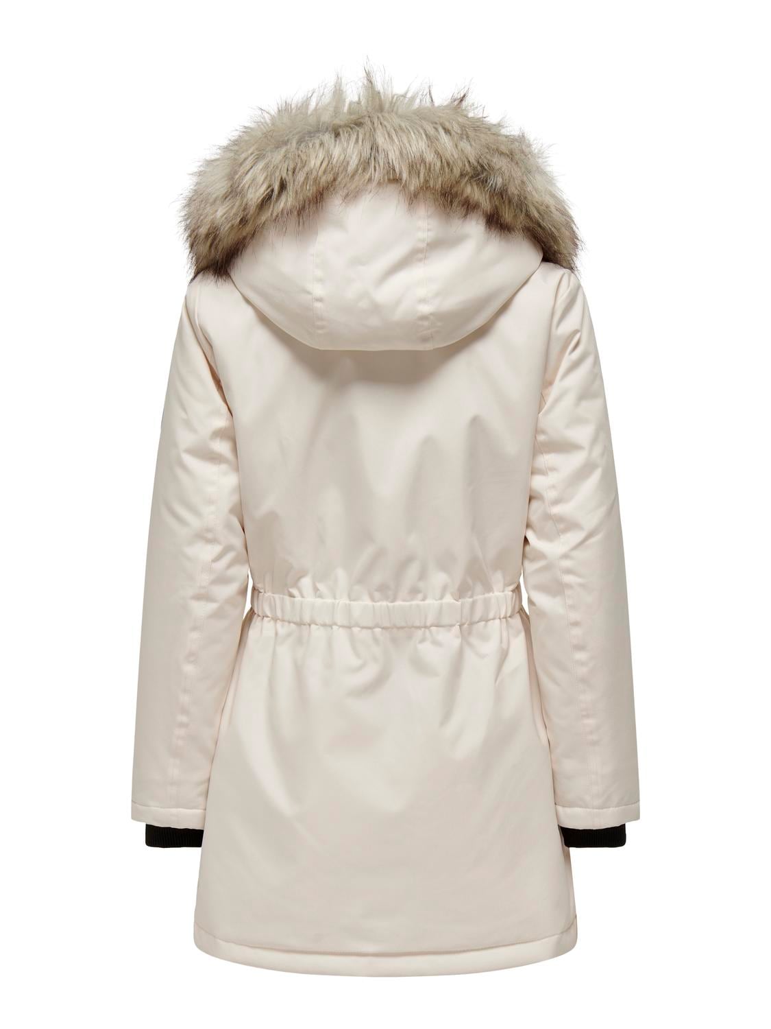 ONLY Parka »ONLIRIS FUR WINTER PARKA LIFE CC OTW«, mit Kapuze, mit verdeckter Knopfleiste
