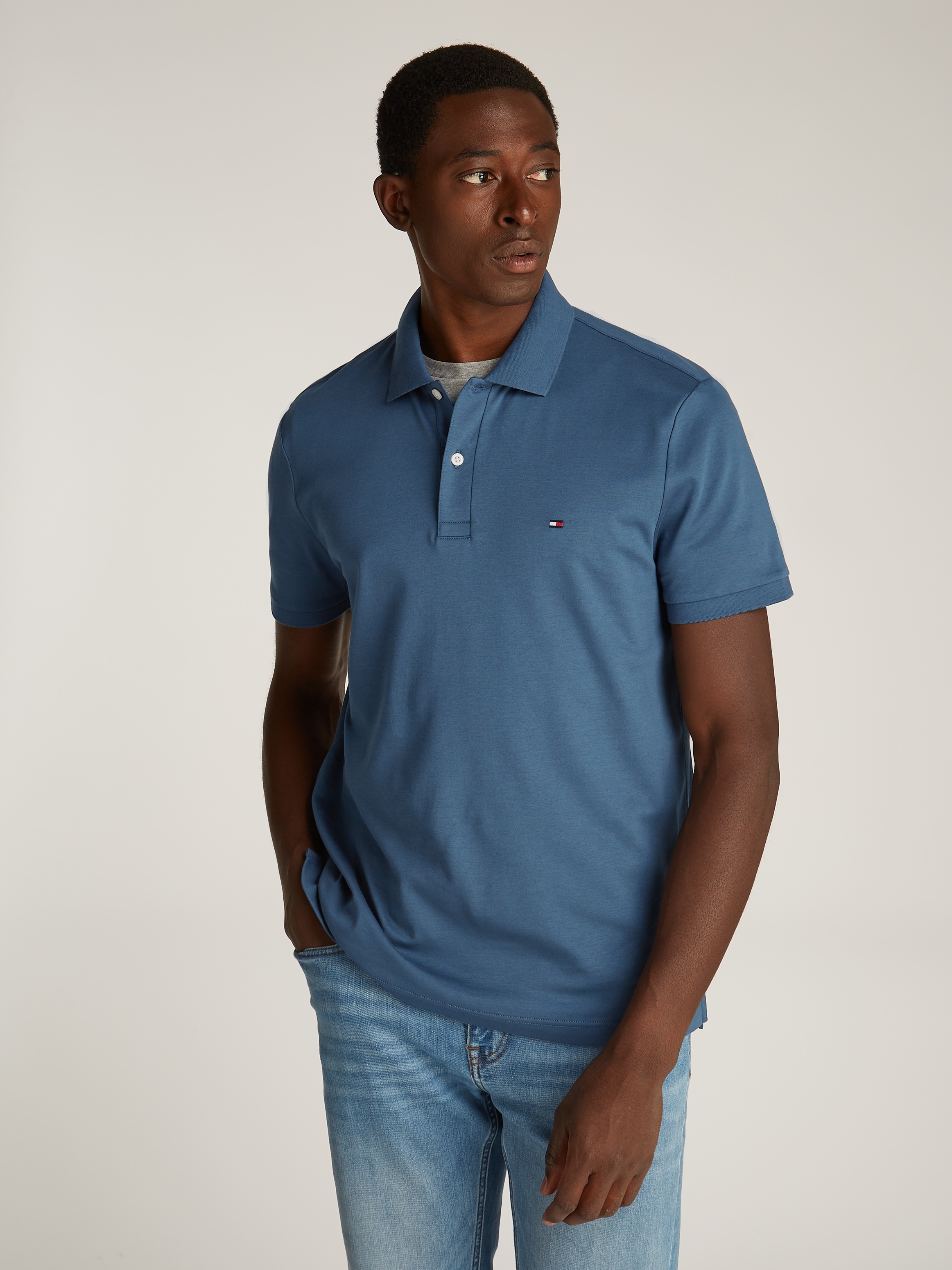 Poloshirt »LIQUID COTTON REG SEASONAL POLO«, mit Logostickerei