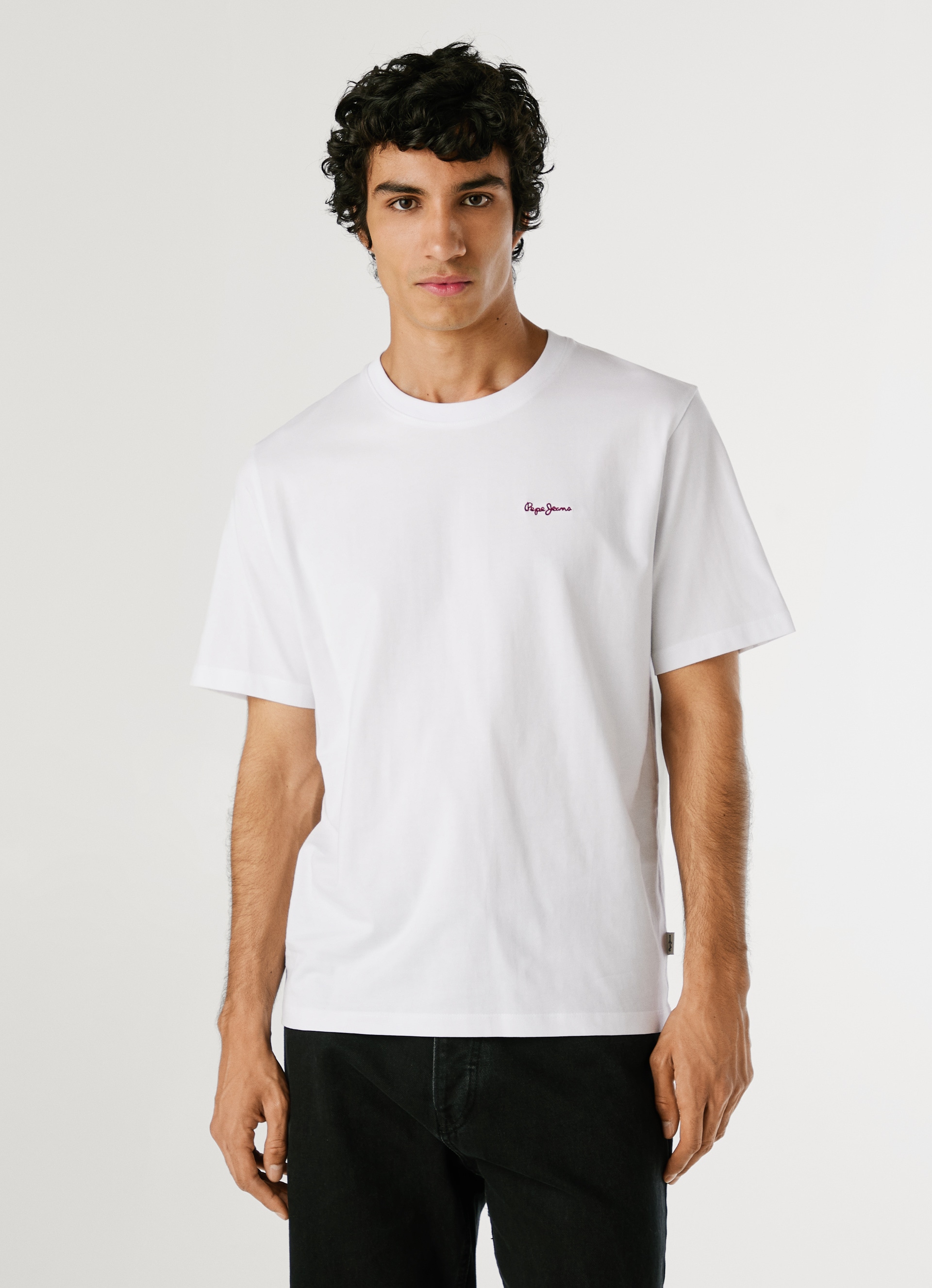 Pepe Jeans T-Shirt "CONTRAST CONNOR", mit Rundhals und gesticktem Logo günstig online kaufen