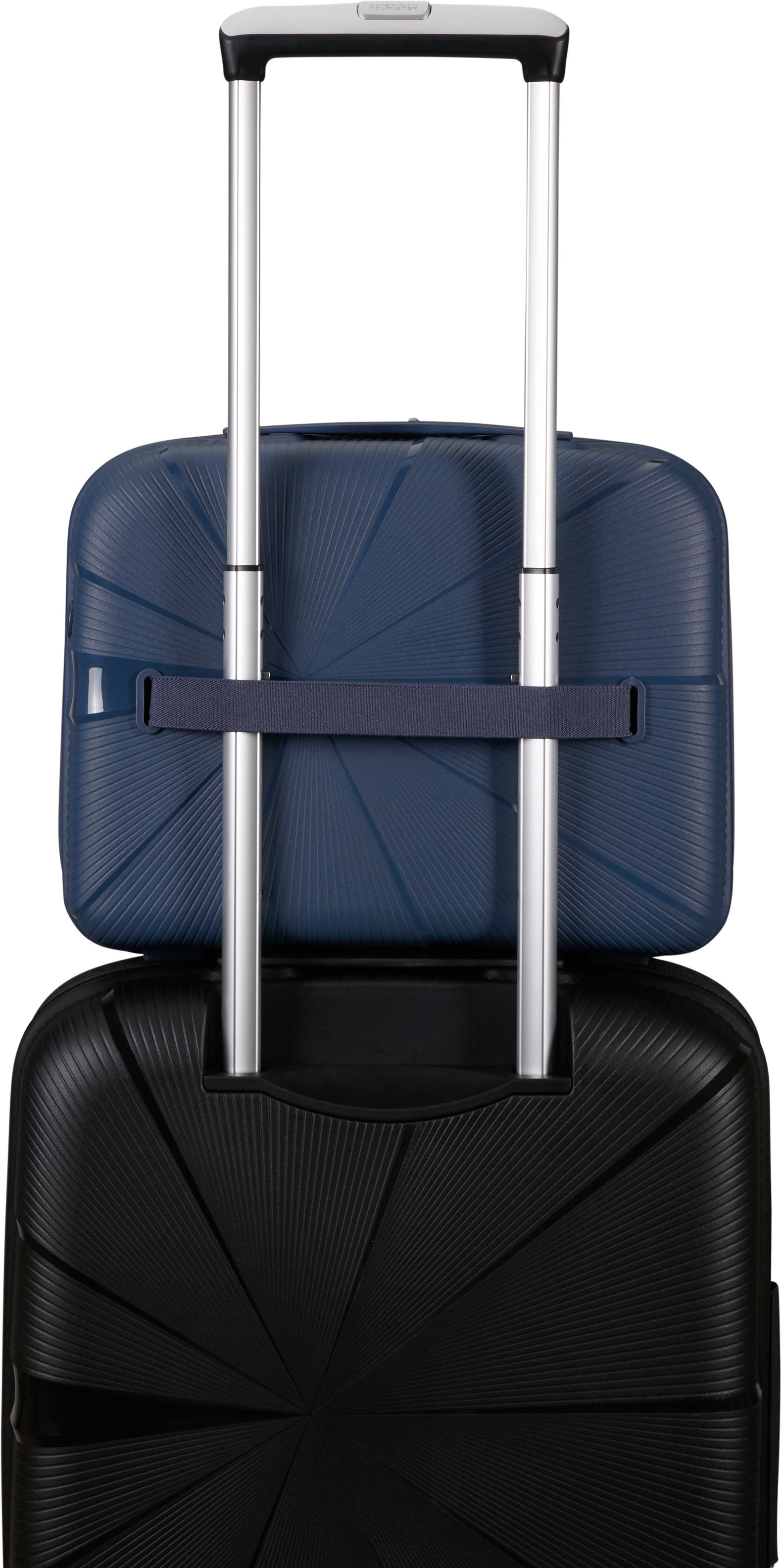 American Tourister® Beautycase »STARVIBE Beauty Case, navy, 29 cm«, Handgepäcktasche Reisegepäck mit Trolley-Aufsteck-System