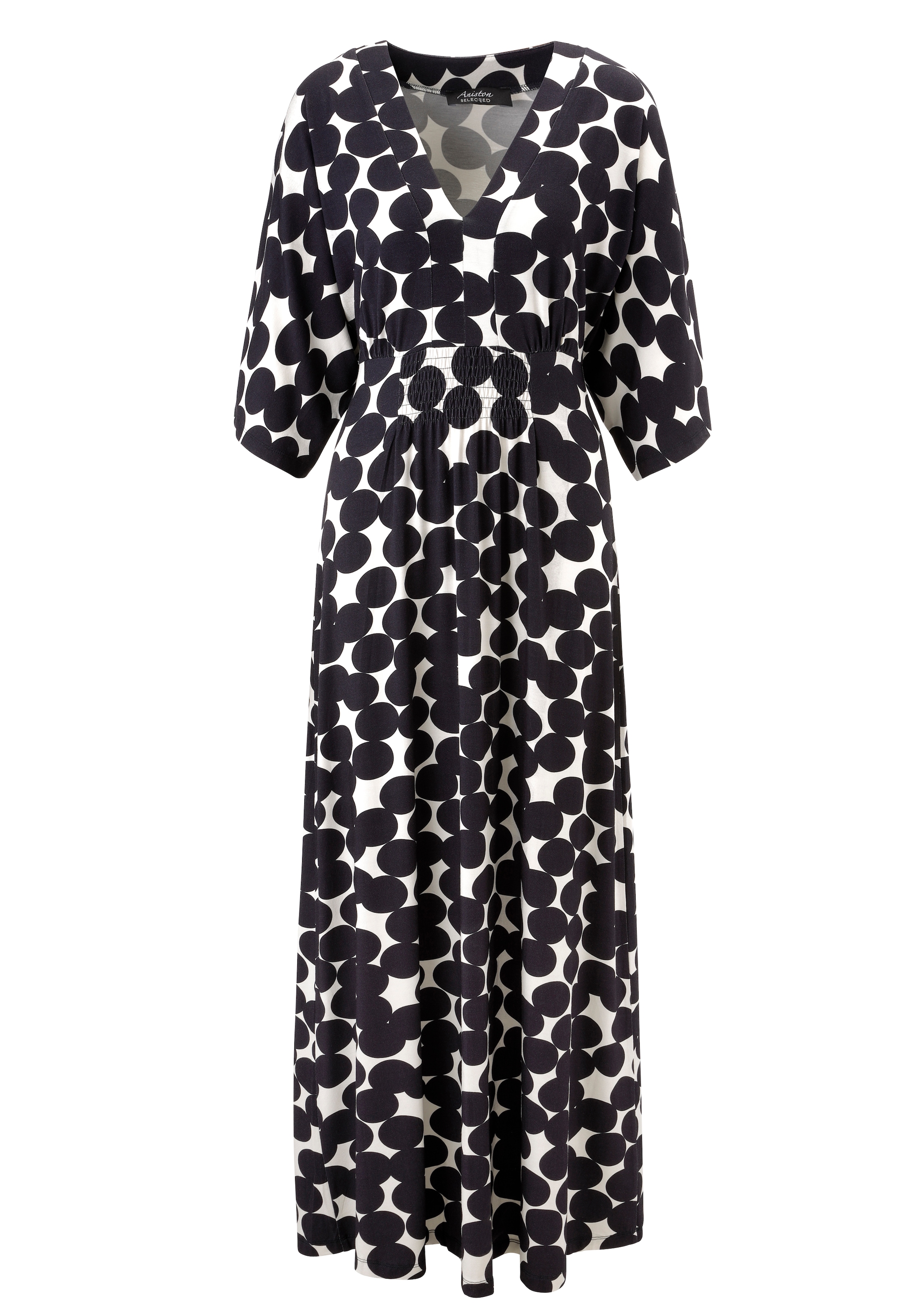 Aniston SELECTED Maxikleid mit weiten, 3/4-langen Ärmeln - NEUE KOLLKETION