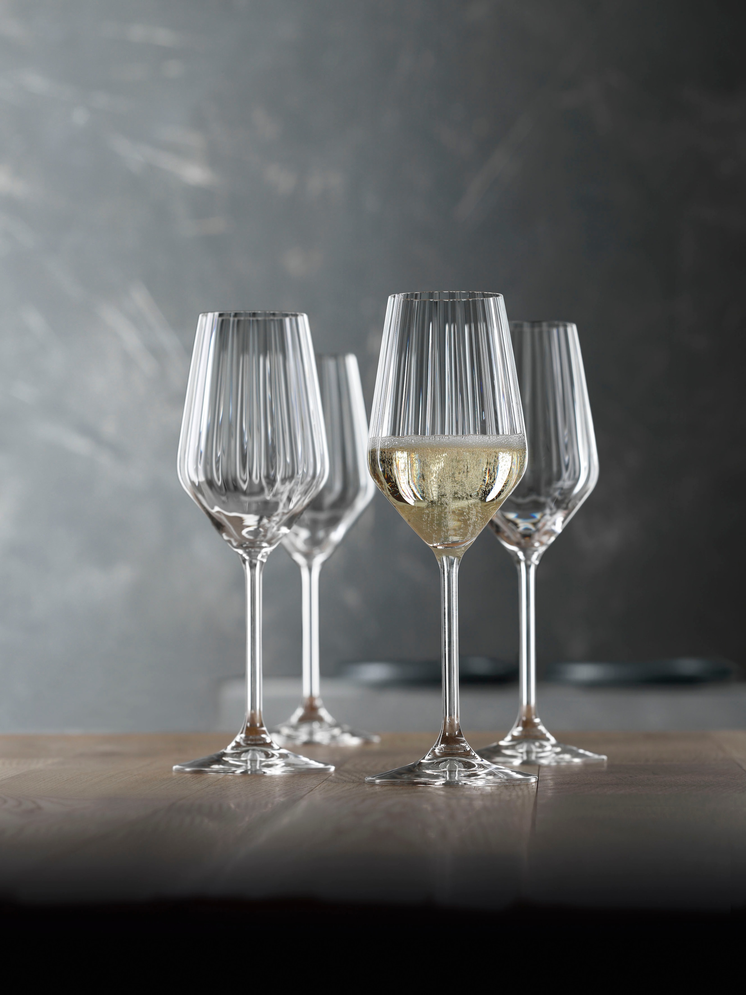 SPIEGELAU Champagnerglas »LifeStyle«, (Set, 4 tlg., Set bestehend aus 4 Gläsern), 310 ml, 4-teilig