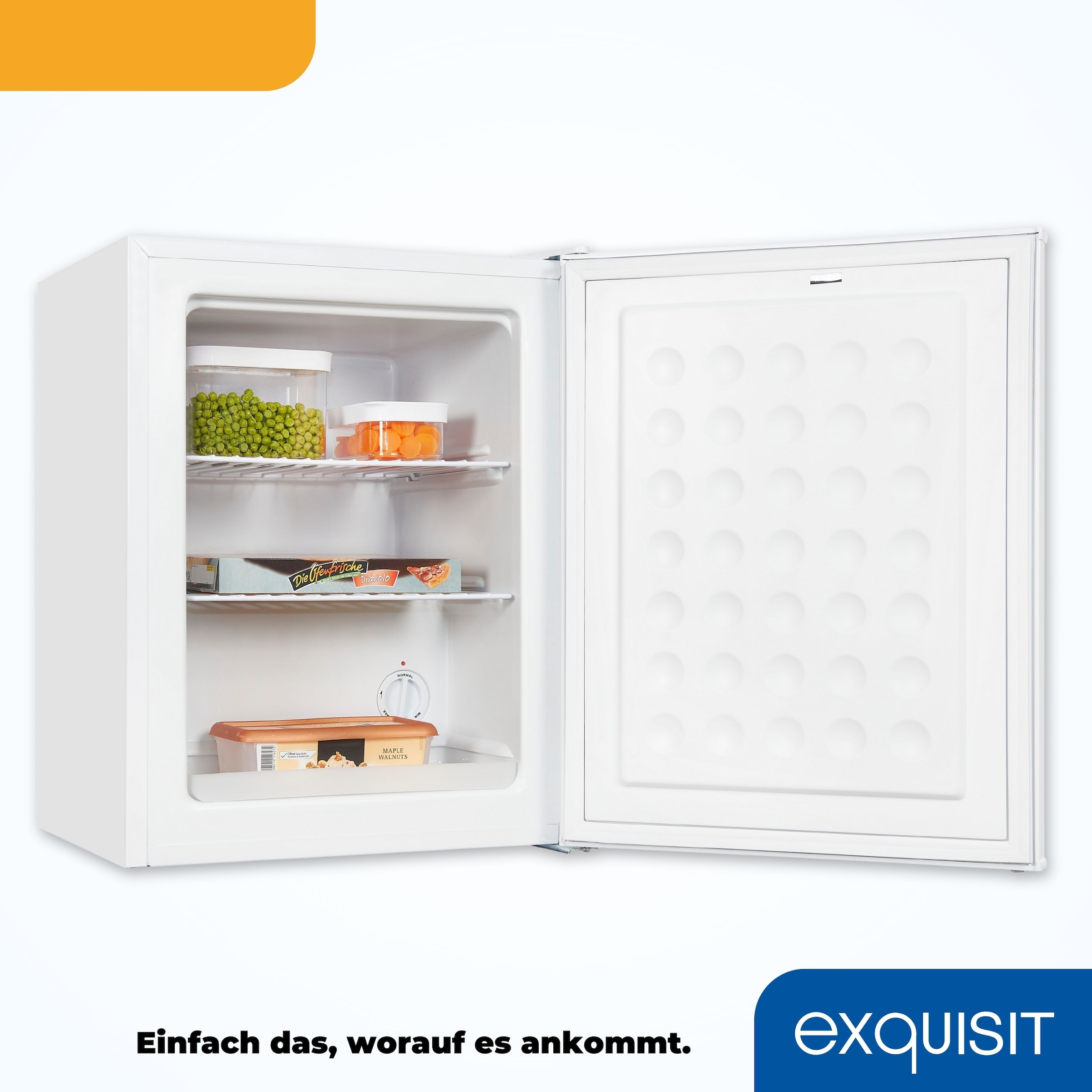 exquisit Gefrierschrank »GB60-150E weiss«, 62 cm hoch, 47 cm breit, 42 L Volumen, 4 Sterne Gefrieren