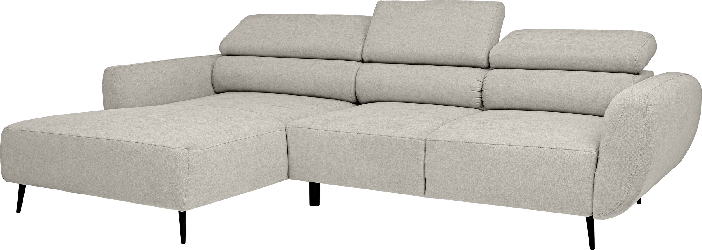 WERK2 Ecksofa »Alisson, mit elektrischer Sitztiefenverstellung, L-Form, Breite 277 cm« Alisson – flexibler Komfort mit modernem Design und smarten Details.