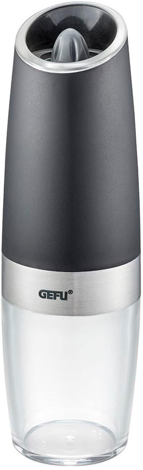 GEFU Salz-/Pfeffermühle »GIVA«, (1 St.), Kippsensor für automat. Mahlen, einstellbare Mahlstufen, LED-Anzeige