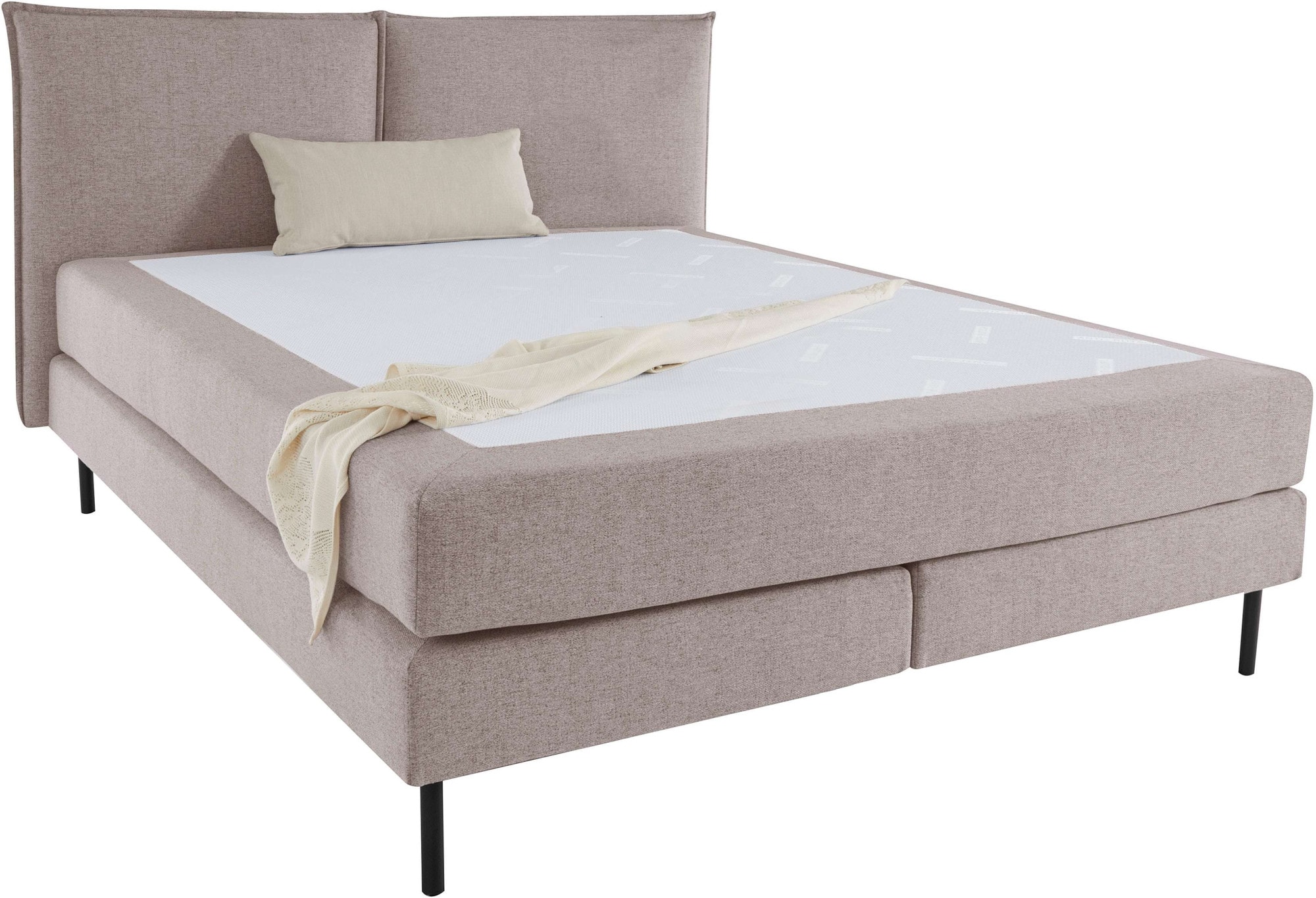 LeGer Home by Lena Gercke Bett »ERIK Boxbett mit Bonnell-/Taschen-Federkernmatratze, Breite 160/180cm« wahlweise Härtegrad der Matratze H2/H3/H4, Polsterbett mit/ohne Topper