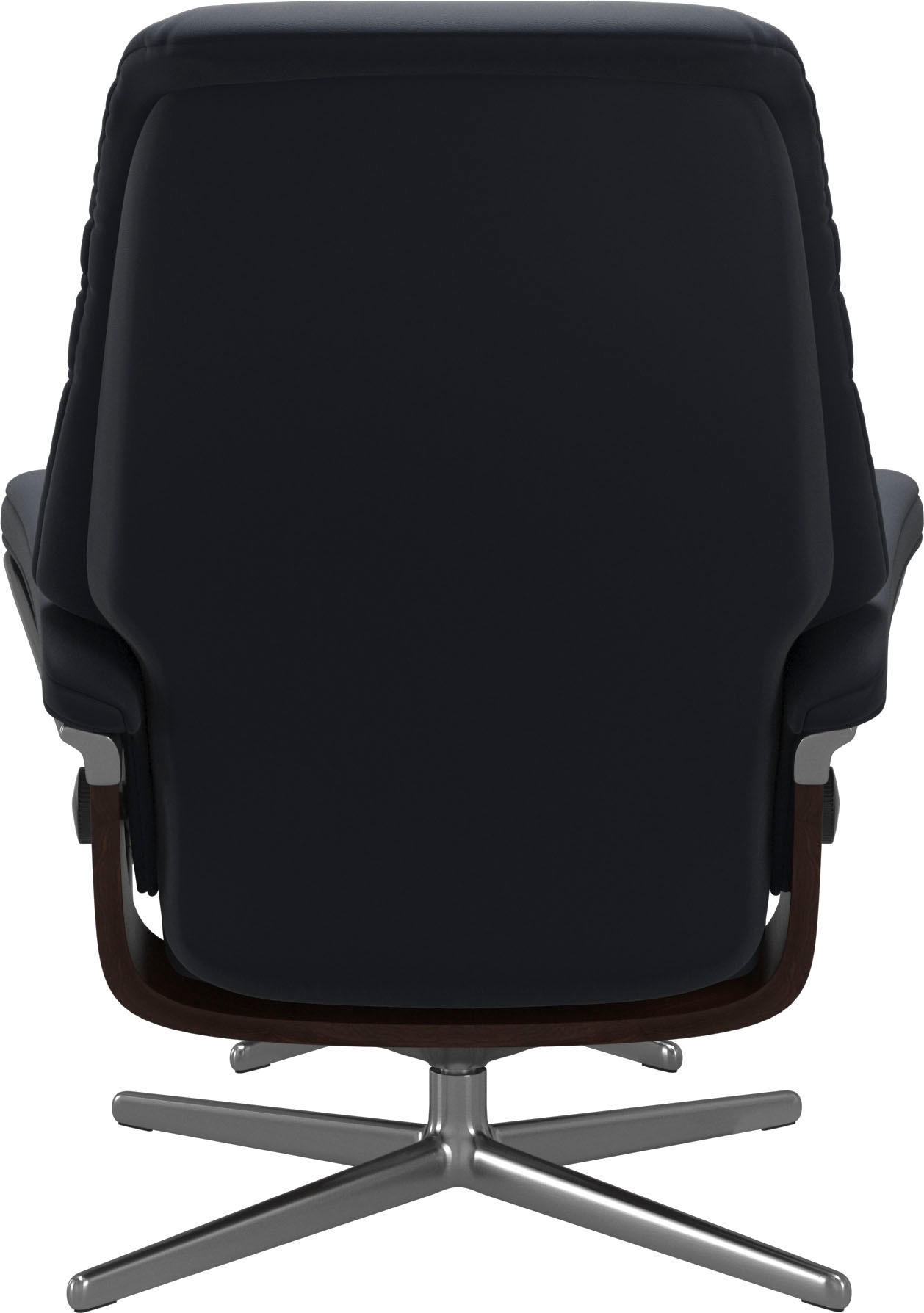 Thumbnail - Stressless "Sunrise" Set, Relaxsessel mit Hocker, mit Hocker, mit Cross Base, Größe S, M & L, Holzakzent Braun