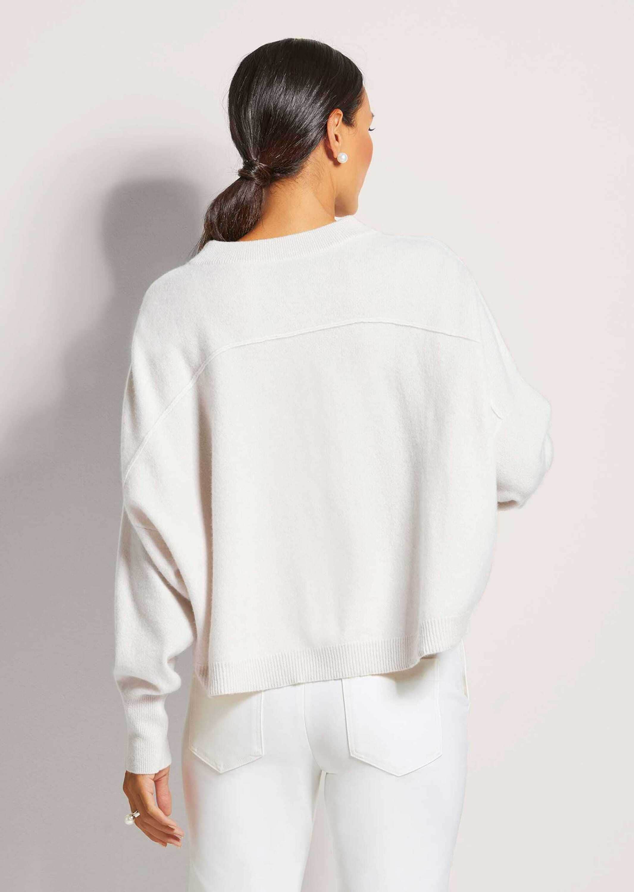MADELEINE Longpullover »Strickpullover Kaschmir Pullover mit Rundhalsausschnitt« Oversized Look