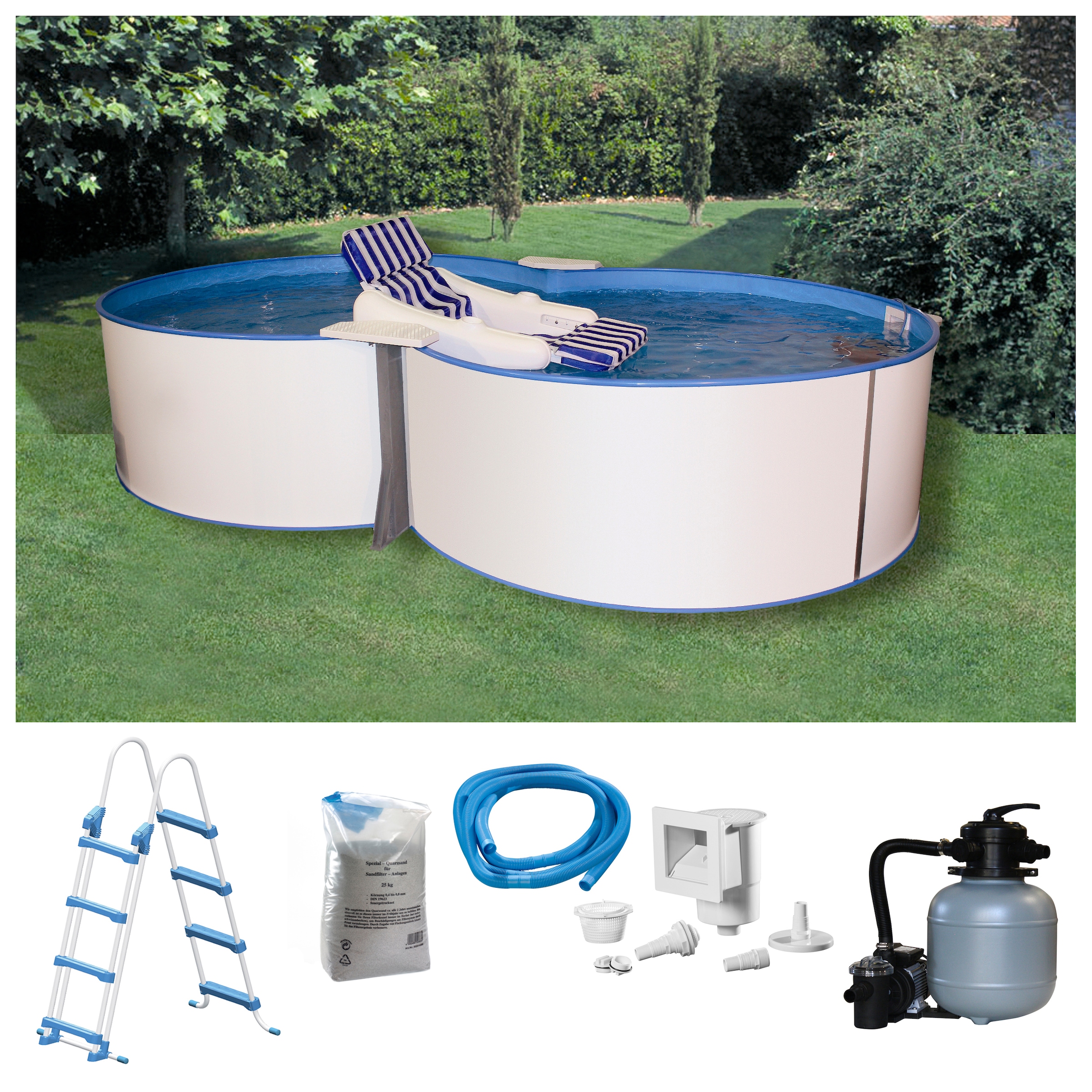 my POOL BWT Achtformpool "JOY 4", (Set, 5 tlg.), in verschiedenen Größen günstig online kaufen