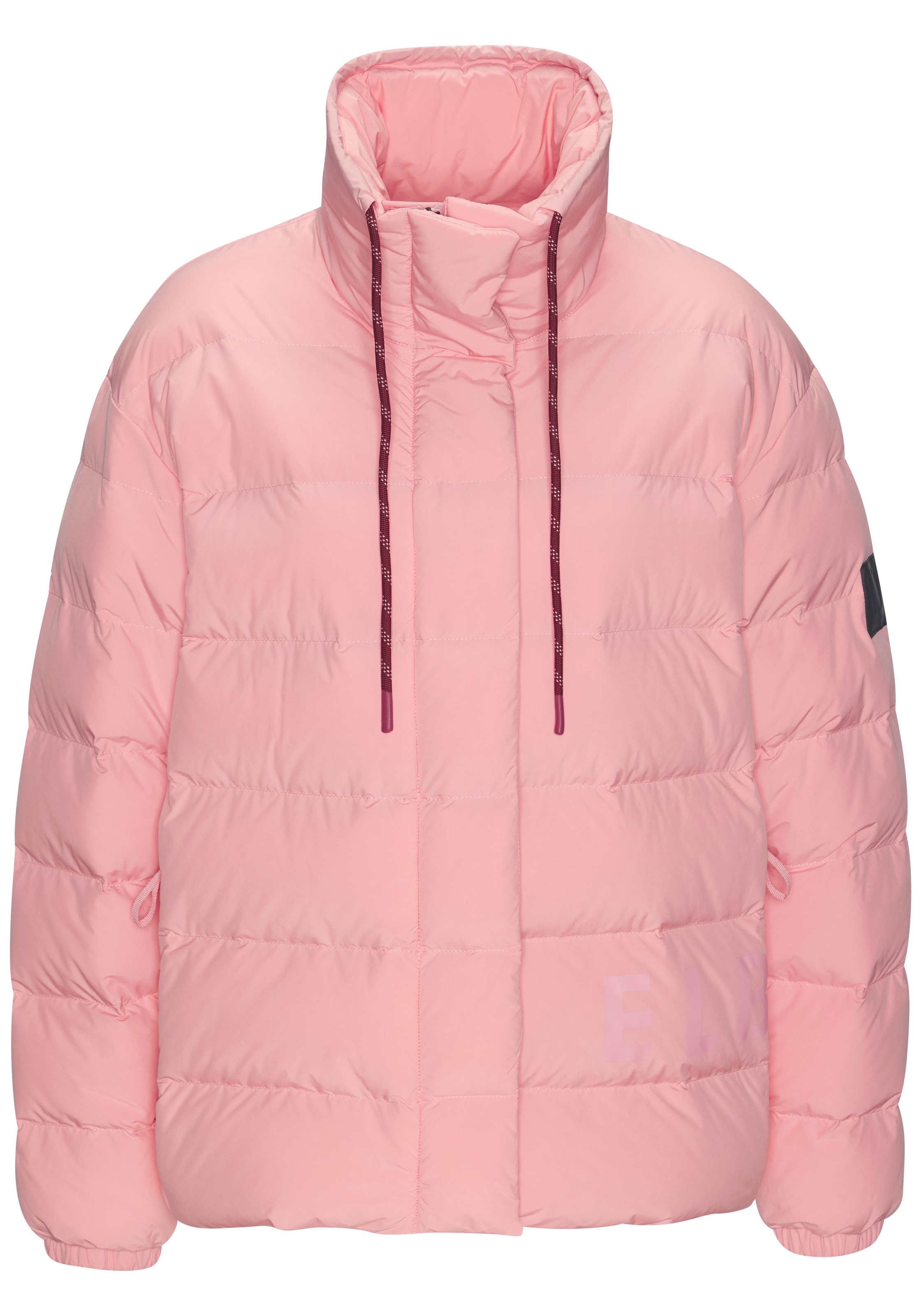 Elbsand Steppjacke mit großem seitlichen Logo-Print