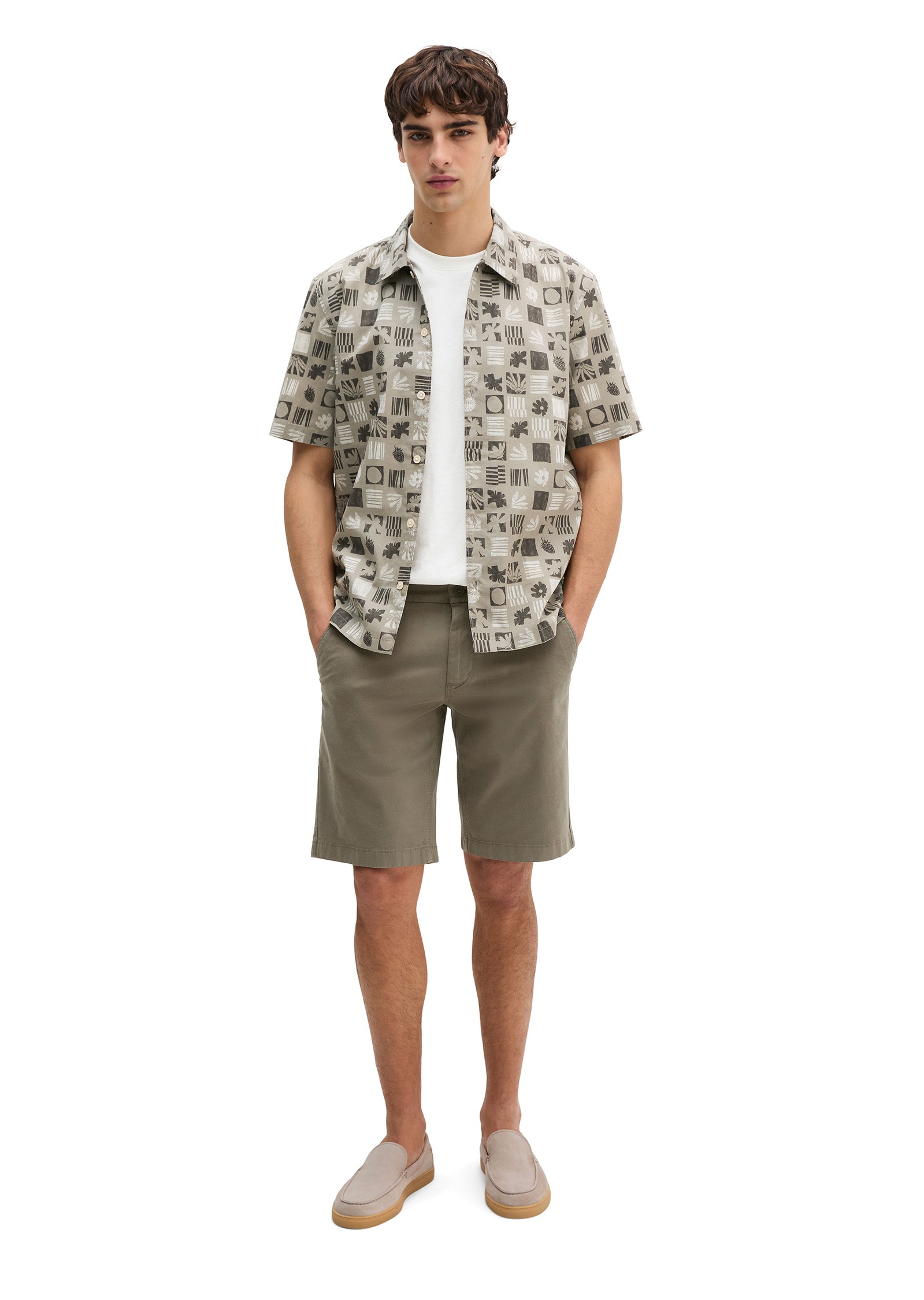 Marc O'Polo Kurzarmhemd »aus Bio-Baumwoll-Popeline«