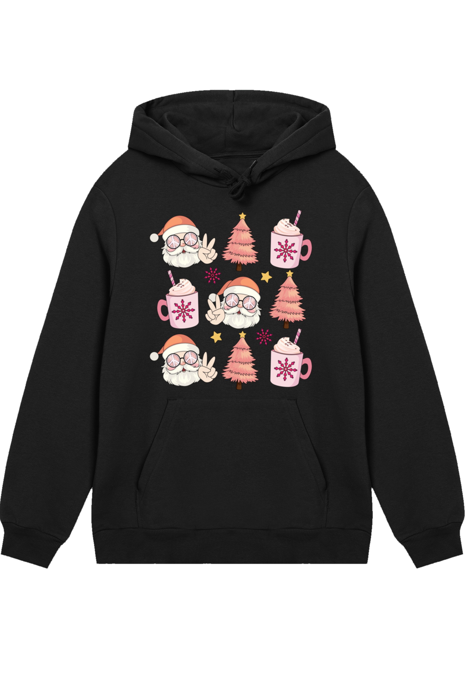 F4NT4STIC Kapuzenpullover "Hippie Santa Christmas Tree Cocoa" Premium Quali günstig online kaufen