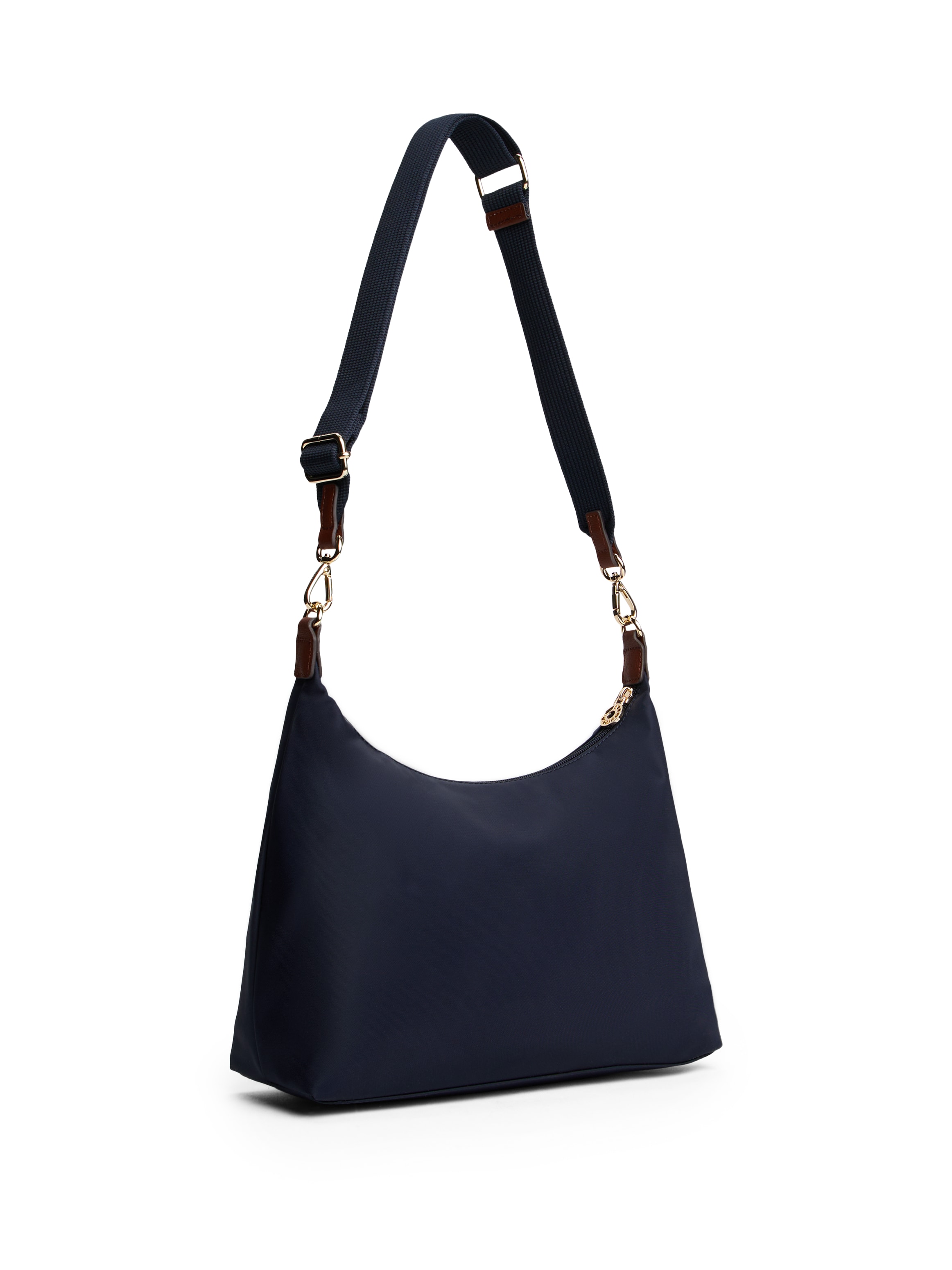 Tommy Hilfiger Schultertasche »POPETTE SHOULDER BAG«, Damen Umhängetasche, Tragetasche mit TH-Schmuckelement
