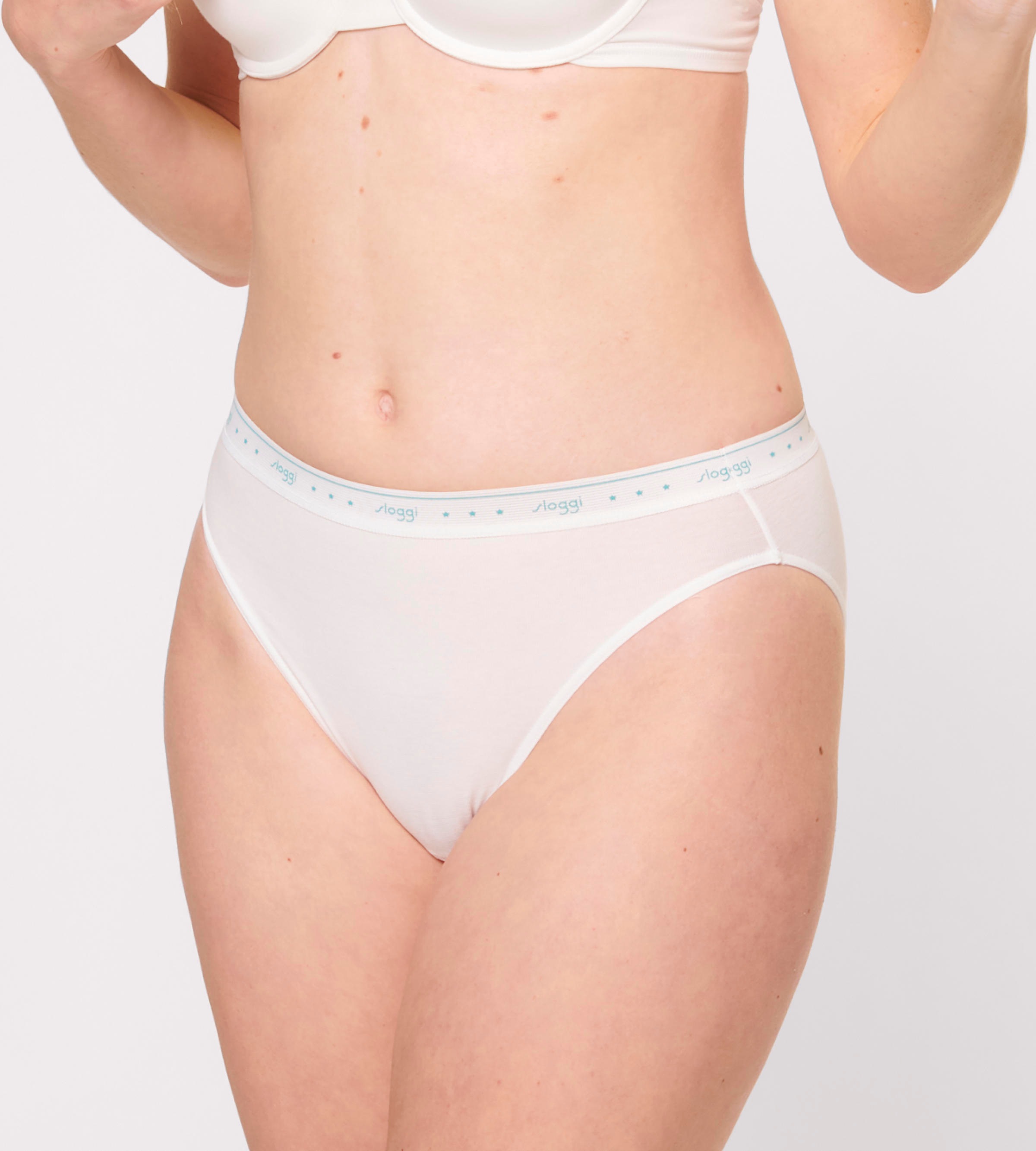 Thumbnail - sloggi Tai-Slip "24/7 100" 3er Pack, elastischer Bund mit sloggi-Logo-Schriftzug