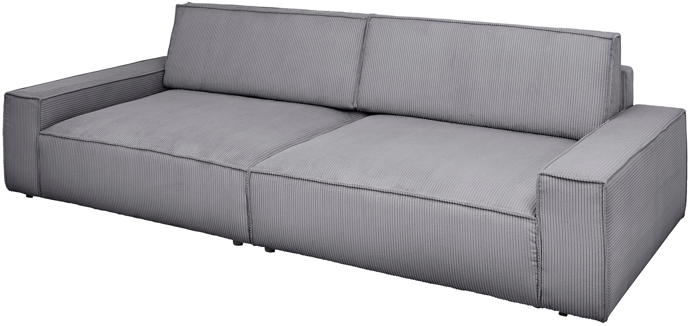 Home affaire Big-Sofa »NEU: SHERWOOD XXL, Big-Sofa (316cm), extra tiefe Sitzfläche 95 cm«, bequemer Sitzkomfort, Cord u. Leinenoptik, Kedernaht