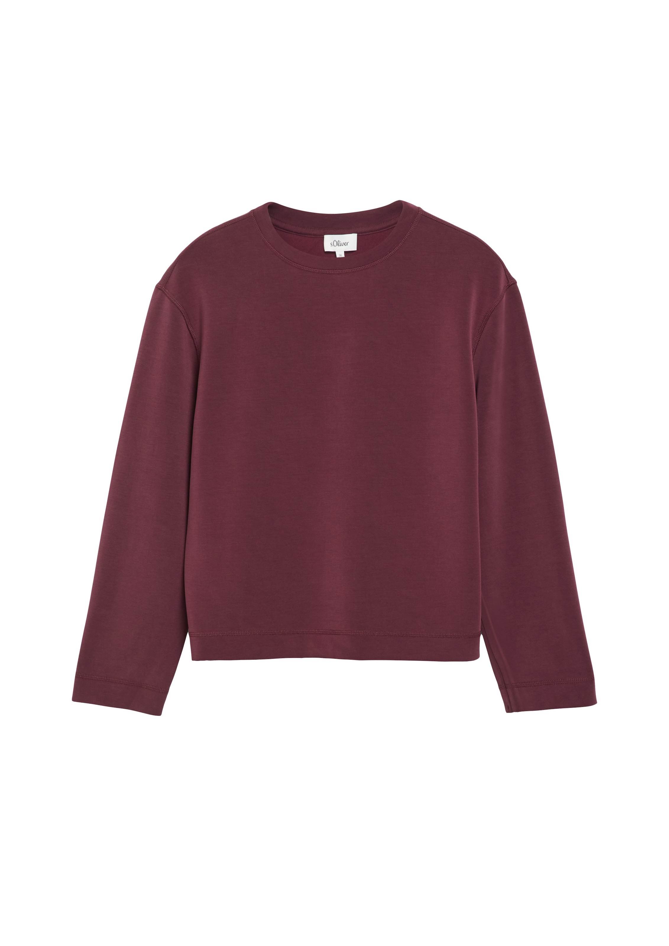 s.Oliver Sweatshirt , unifarben / Rundhals
