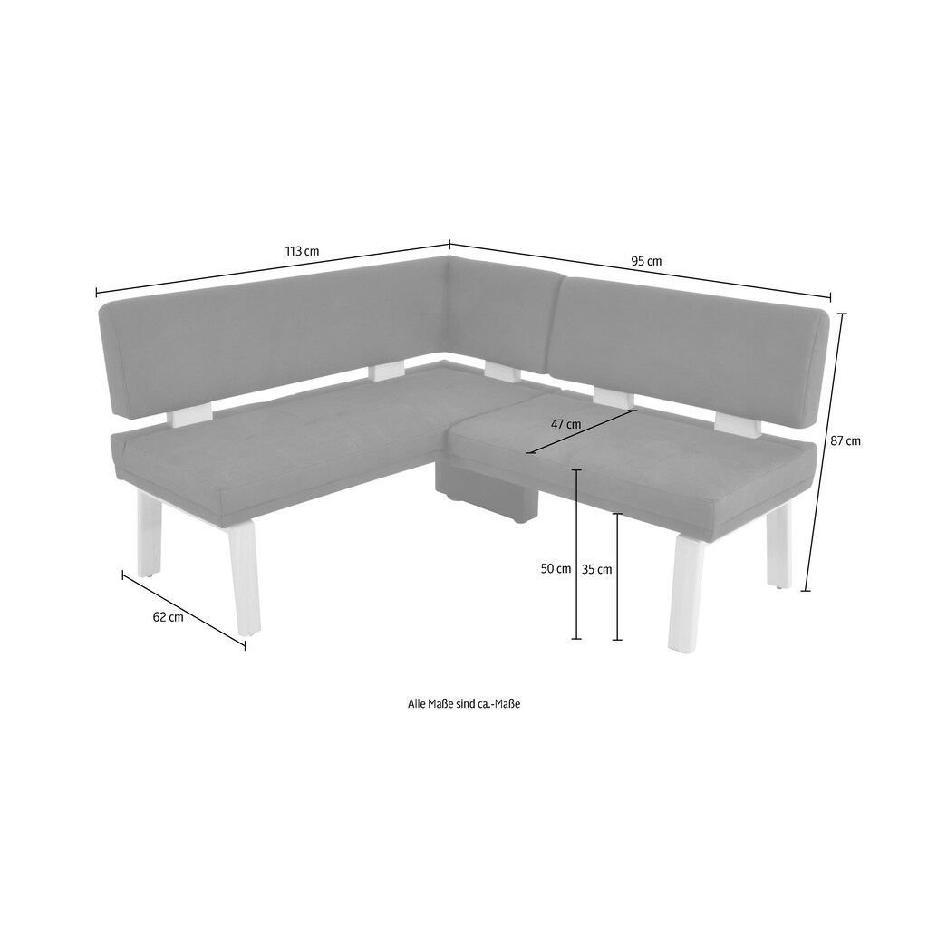 K+W Komfort & Wohnen Eckbank »Santos I«, (1 St.)