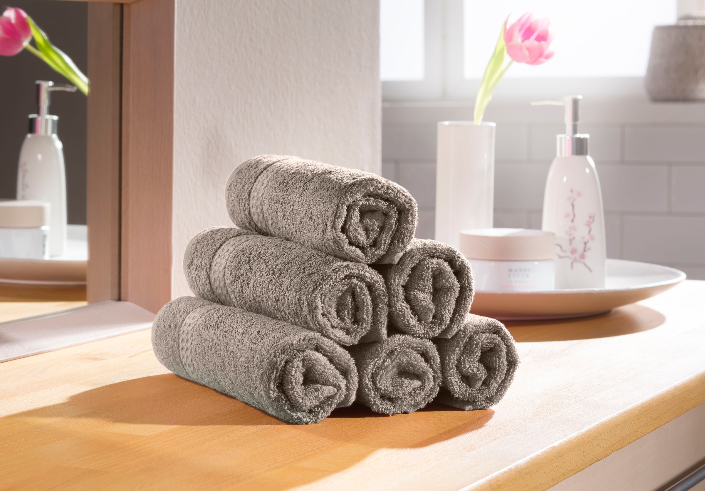 Gästehandtücher Handtuch-Set | im bestellen 100% Uni-Farben, my und home BAUR »Juna«, (6 in St.), Set Baumwolle als Serie,