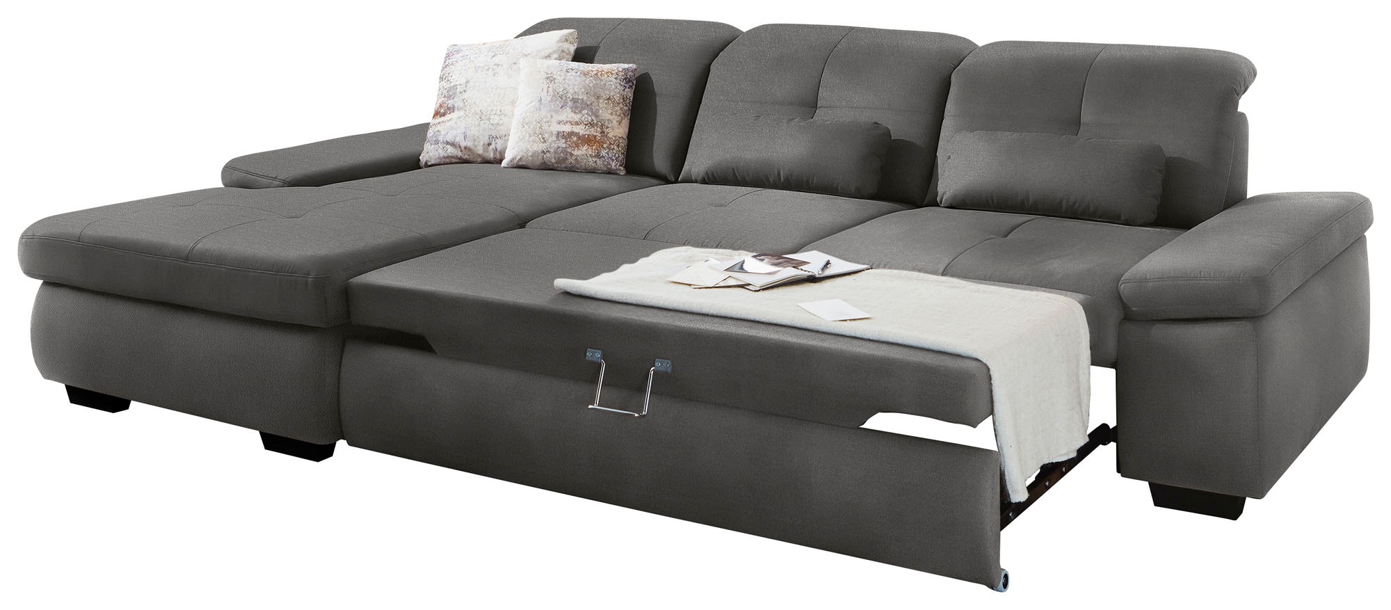 Thumbnail - Die PlanBar Ecksofa "MP-IN16012 L-Form, mit Federkern-Polsterung", inkl. Sitztiefenverstellung, wahlweise mit weiteren F...