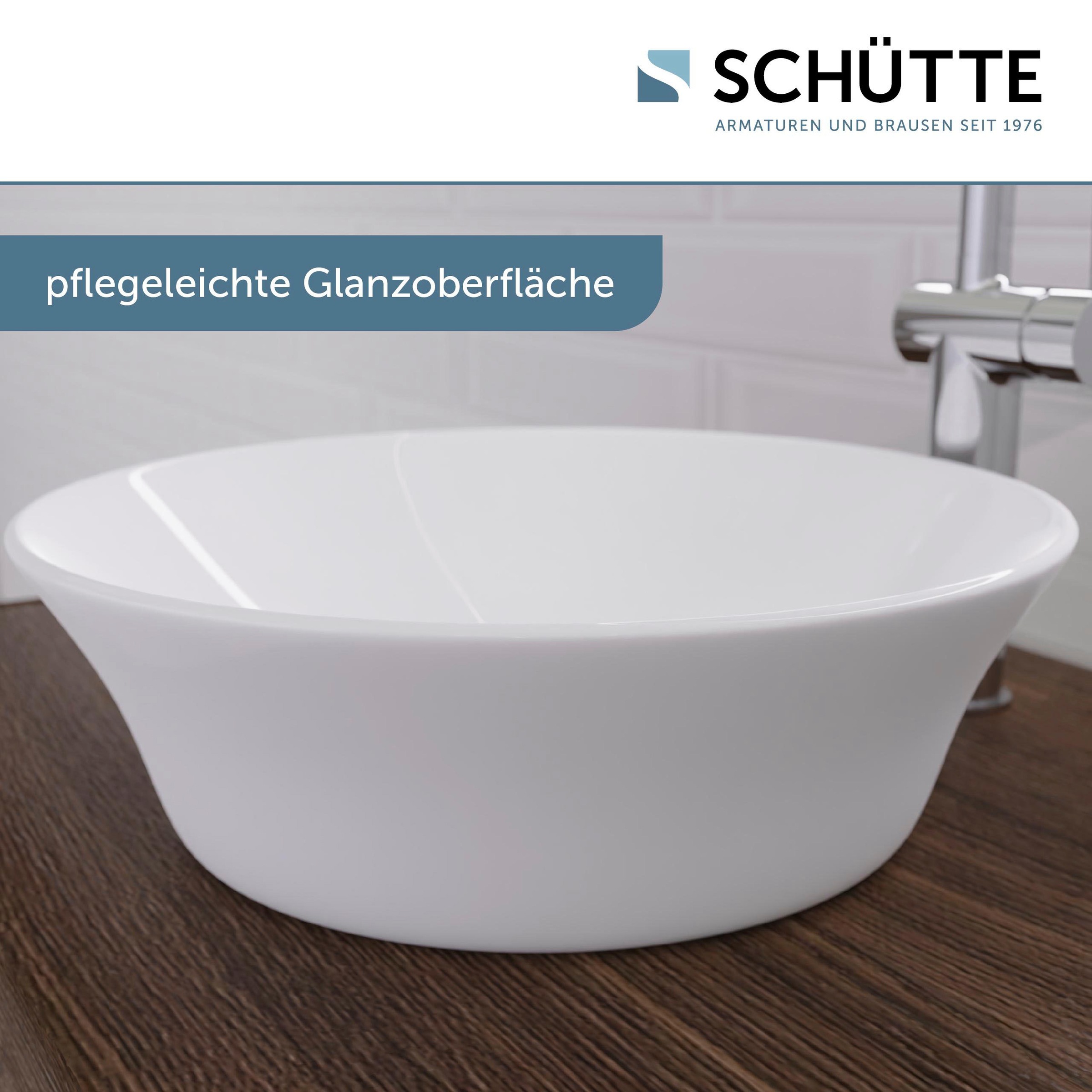 Schütte Aufsatzwaschbecken »TASSONI BOWL«, hochwertiger, glatter Glanzoberfläche